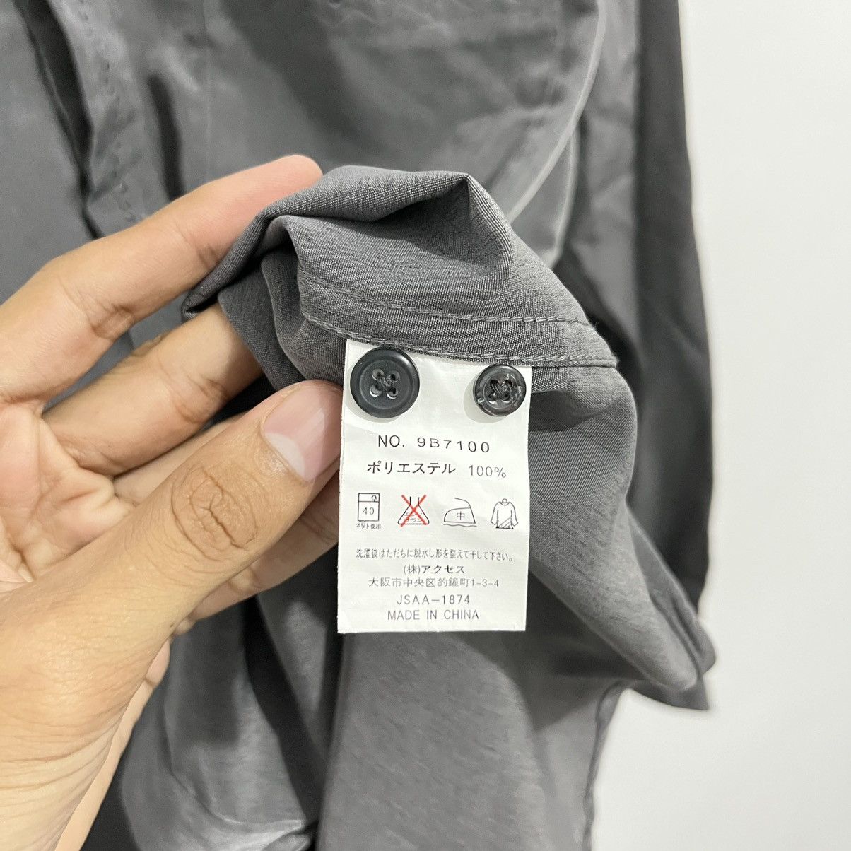 Japanese Brand × Kansai Yamamoto Kansai Yamamoto Vintage Long Sleeve Shirt Size US M / EU 48-50 / 2 - 7 Thumbnail