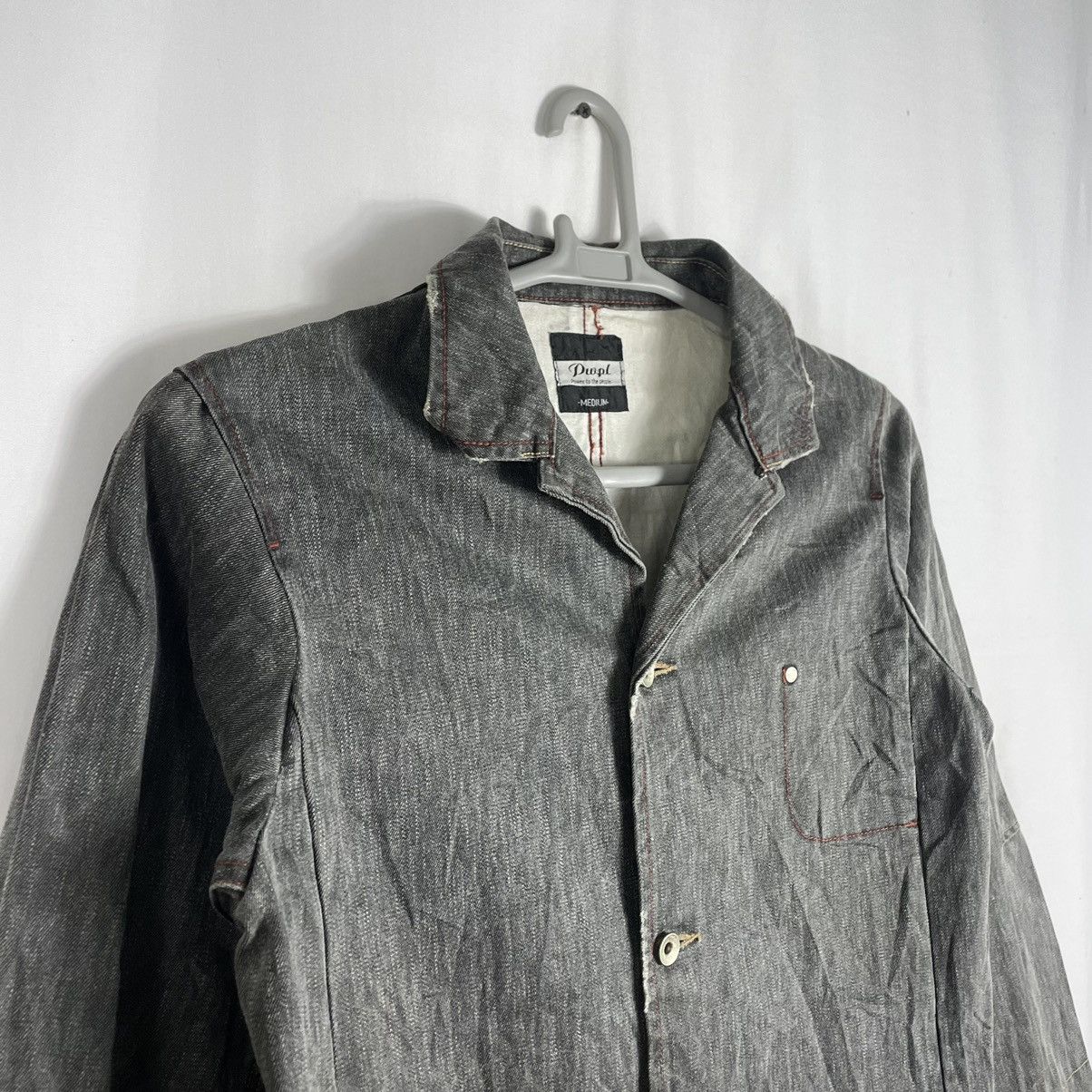 Japanese Brand × Vintage 🔥Rare🔥🇯🇵Power To People Distress Stylish Buttons Chore Jacket Size US S / EU 44-46 / 1 - 7 Thumbnail