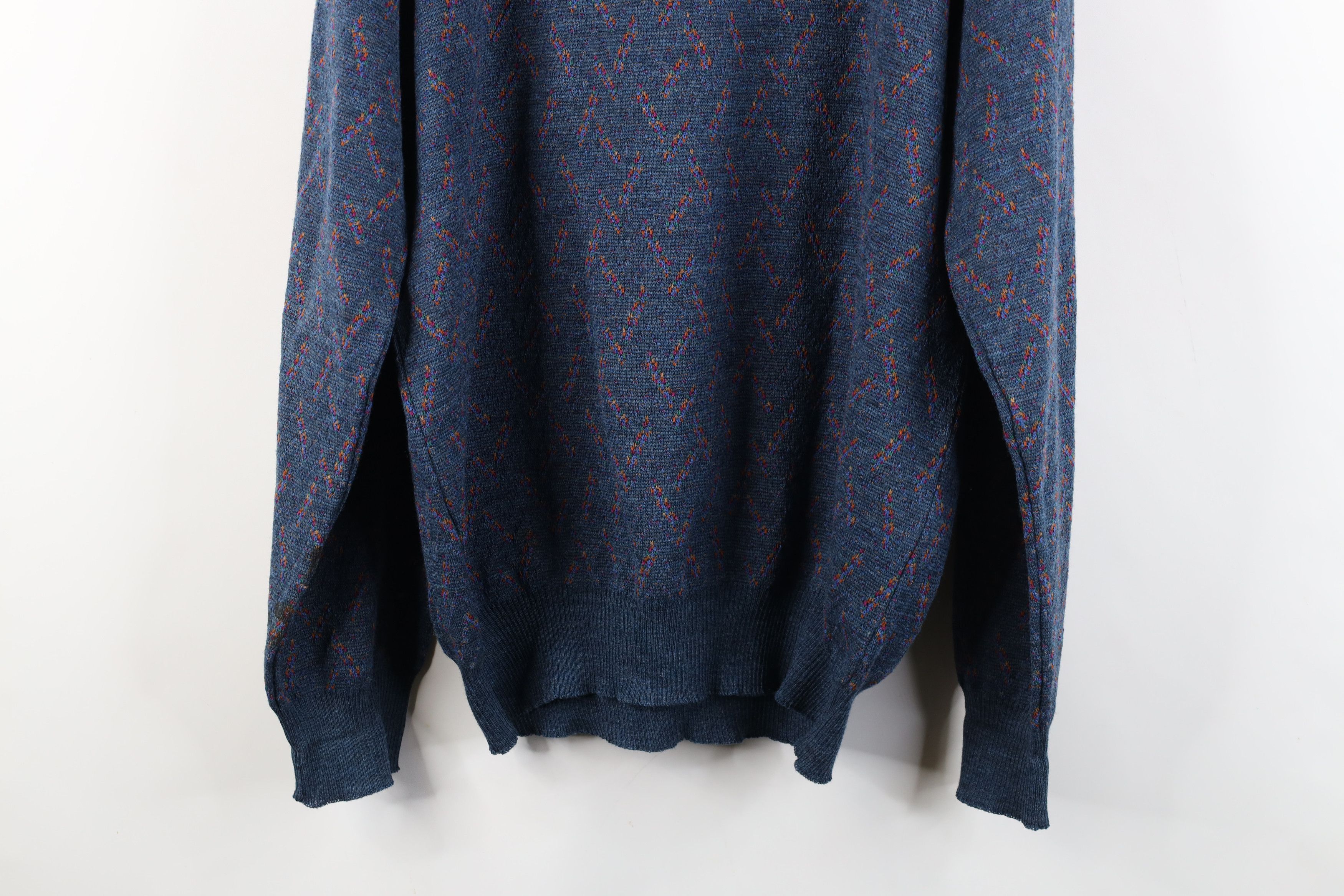 Vintage Vintage 90s Streetwear Hatch Wool Knit Crewneck Sweater Size US M / EU 48-50 / 2 - 11 Thumbnail