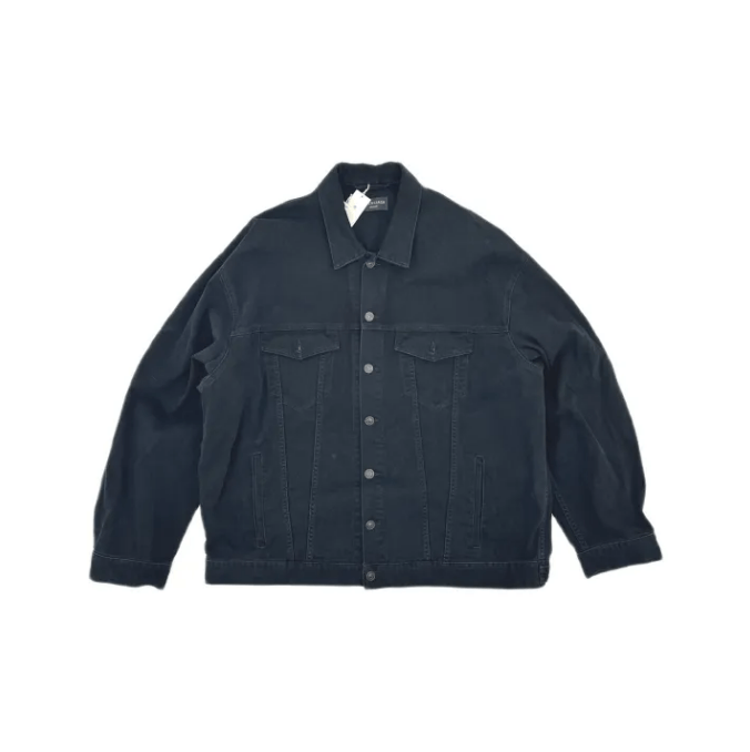 Balenciaga Balenciaga Dark Blue Denim Jacket 2M Size US M / EU 48-50 / 2 - 1 Thumbnail