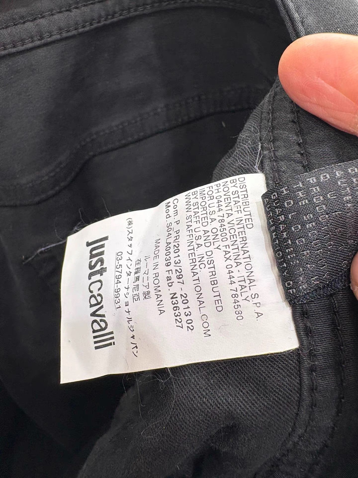 Just Cavalli Justcavalli Men's Black Casual Pants K29 Size US 29 - 8 Thumbnail