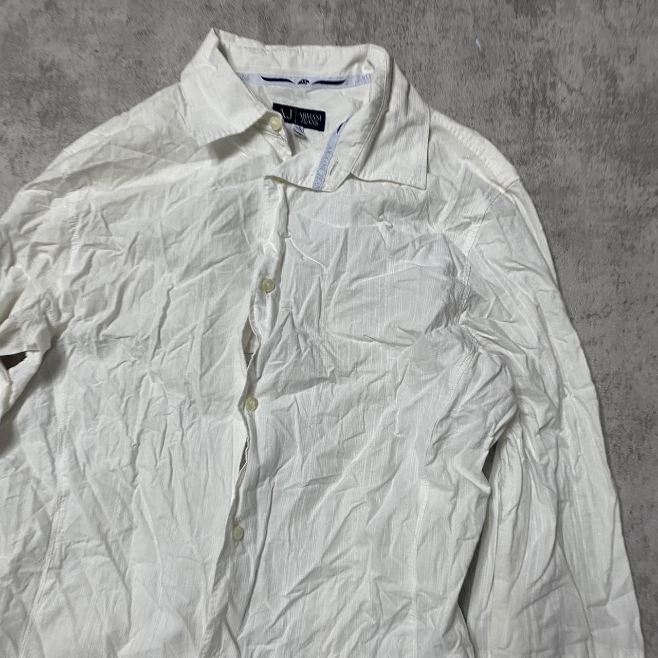 Armani White Armani Jeans size 7 long sleeve shirt Size US M / EU 48-50 / 2 - 2 Thumbnail