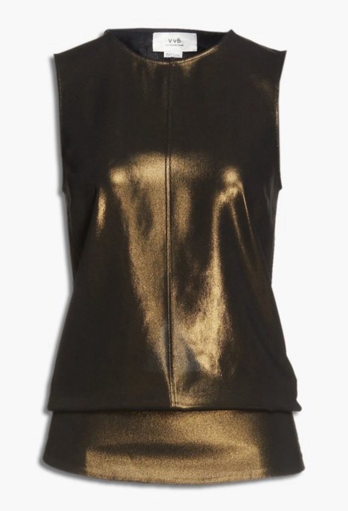 Victoria Beckham Victoria Beckham Metallic Open Back Top – NWT – XS Size XS / US 0-2 / IT 36-38 - 3 Thumbnail