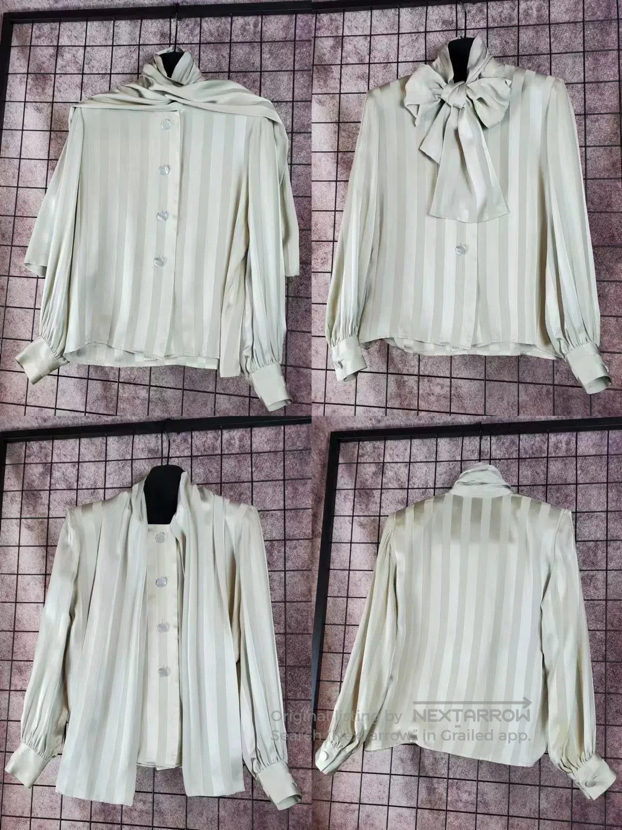 Givenchy Vintage Givenchy Silk Bow Blouse. Size US S / EU 44-46 / 1 - 3 Thumbnail