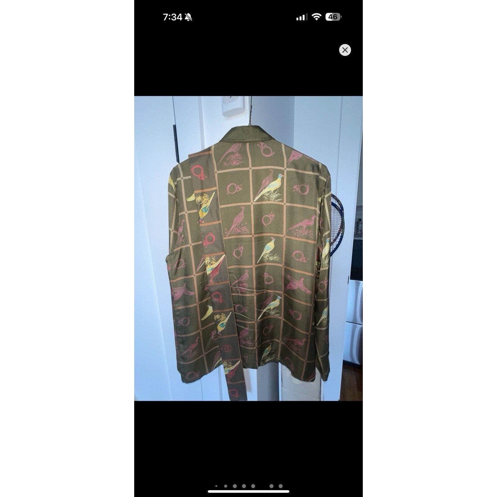 Gucci RARE 70s VINTAGE GUCCI 100% SILK SHIRT W NECK TIE Size US S / EU 44-46 / 1 - 3 Thumbnail