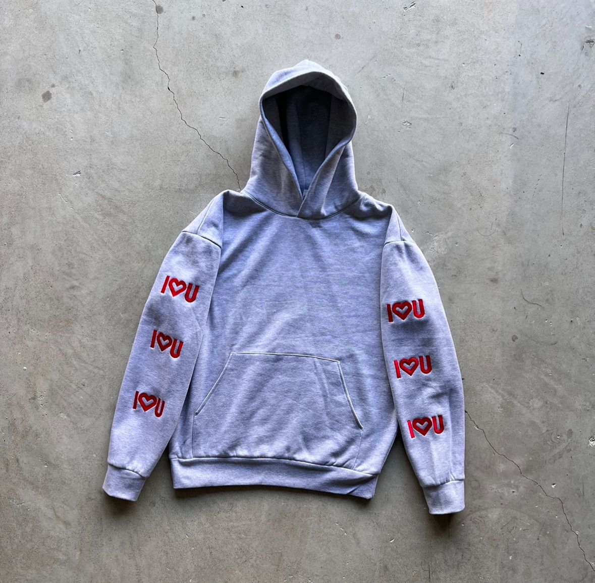 Prolific I Love You Sleeve Embroidered Hoodie Size US S / EU 44-46 / 1 - 3 Thumbnail