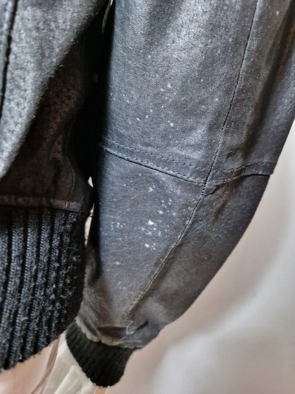 If Six Was Nine vintage black leather biker jacket Size XS / US 0-2 / IT 36-38 - 2 Thumbnail