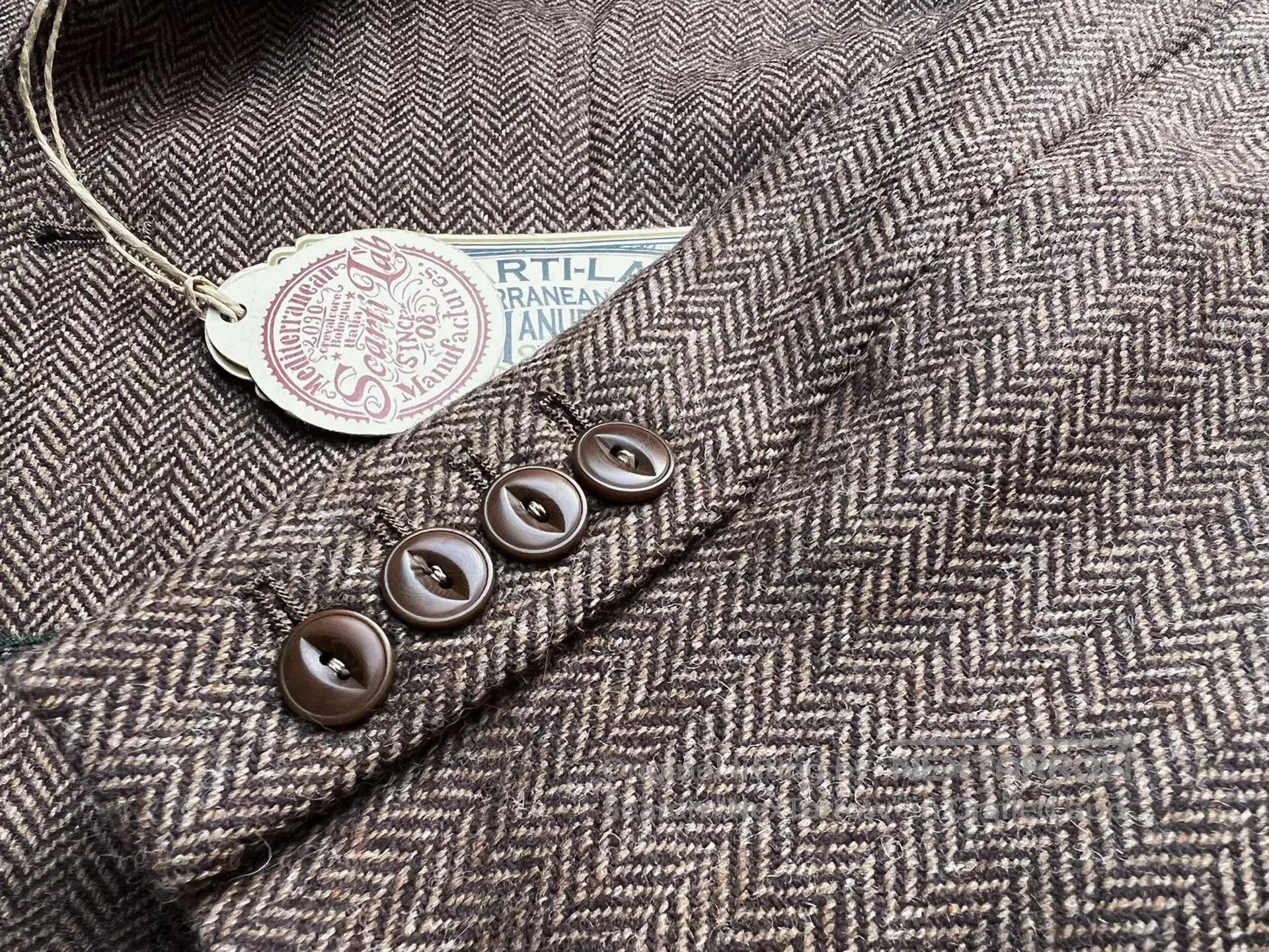 Scarti-Lab Italian Vintage Style Wool Blazer. Size US M / EU 48-50 / 2 - 5 Thumbnail