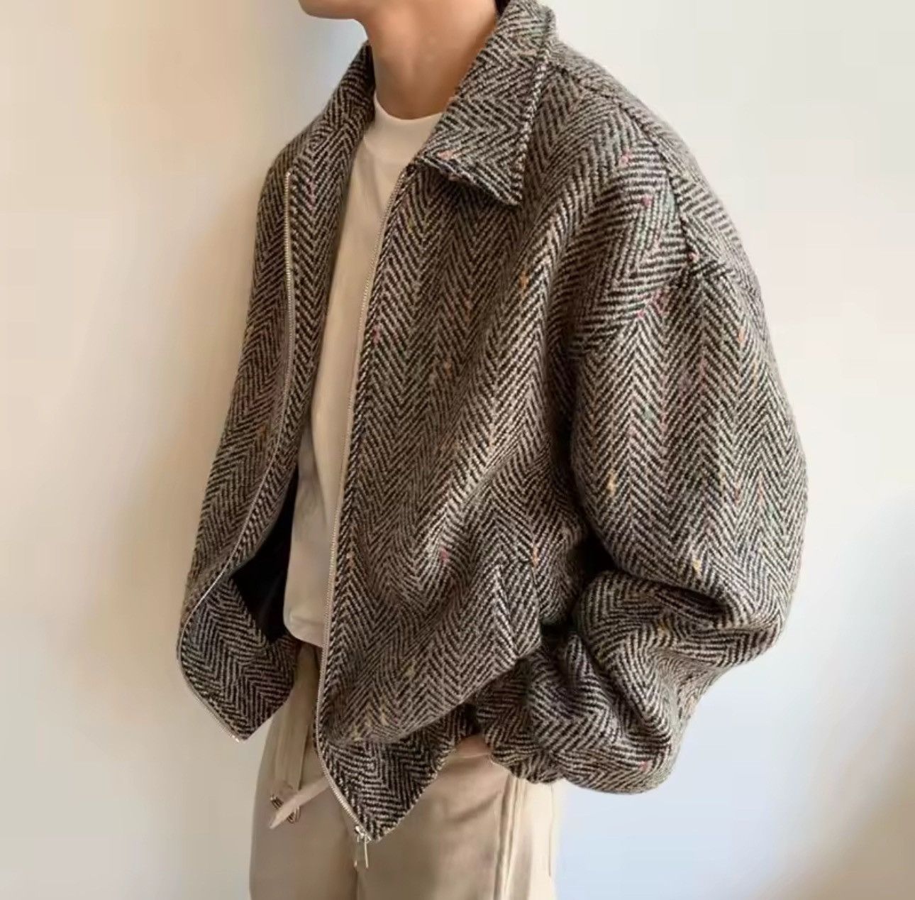 Vintage Plaid Retro Y2k Streetwear Zipper Casual Jacket Bomber Size US M / EU 48-50 / 2 - 5 Thumbnail