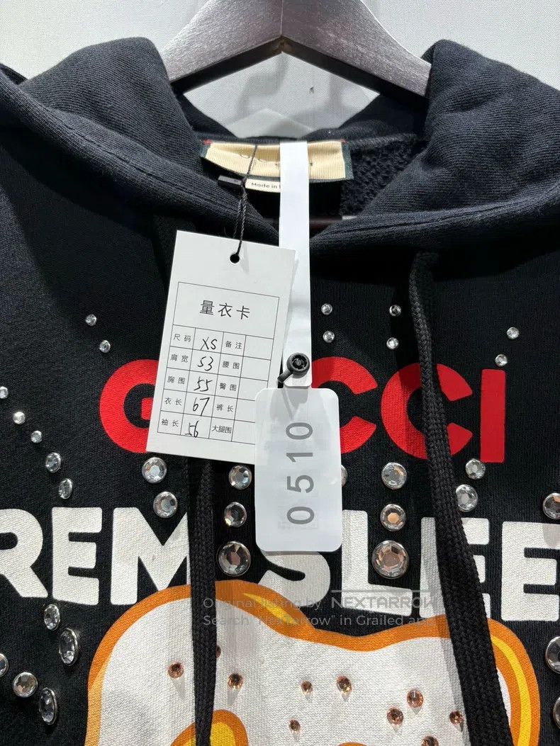 Gucci Gucci Rhinestone toast dog hoodie Size US XS / EU 42 / 0 - 6 Thumbnail
