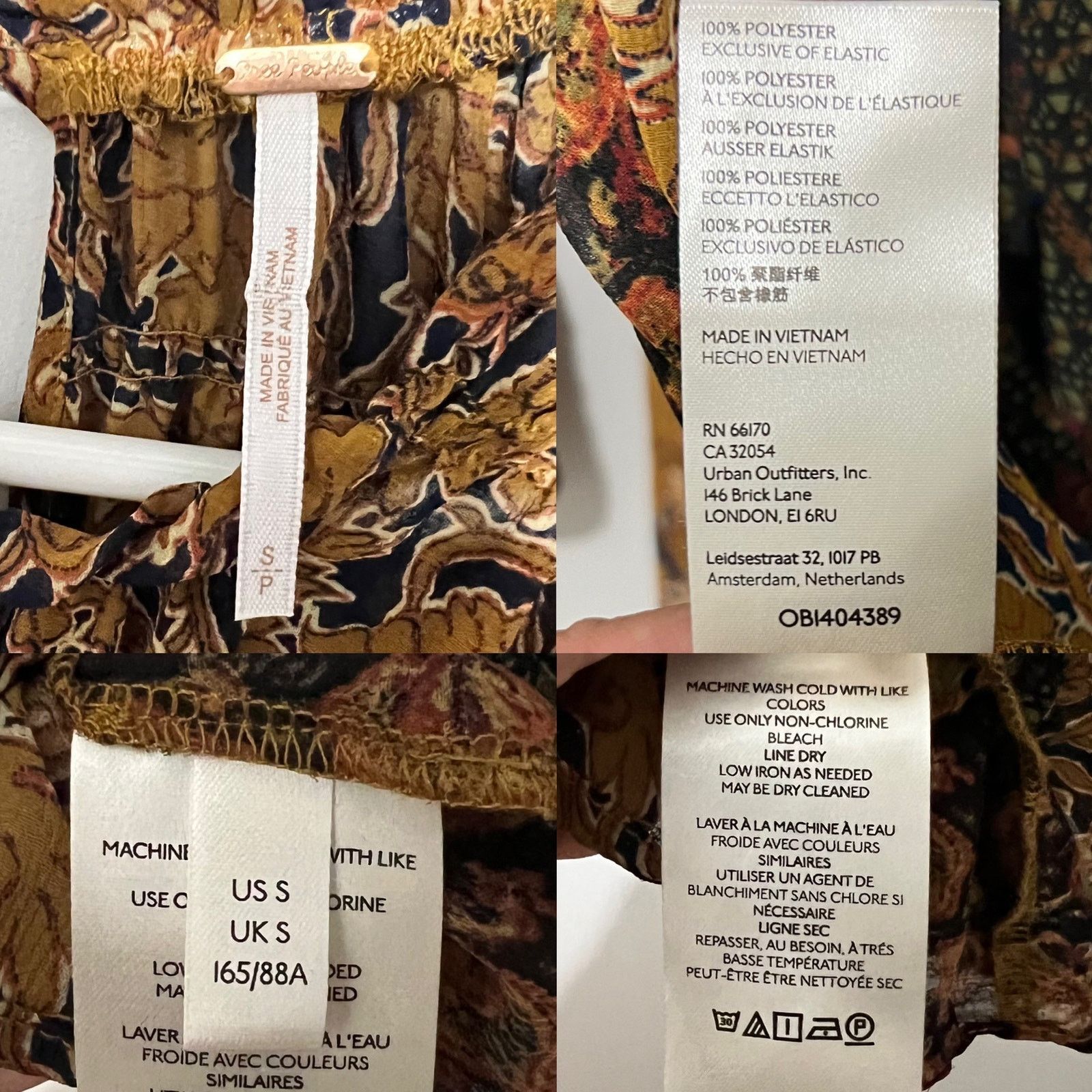 Free People Free People Merrie Mix Print Tunic Fall Colors Smocked SM Size S / US 4 / IT 40 - 12 Thumbnail