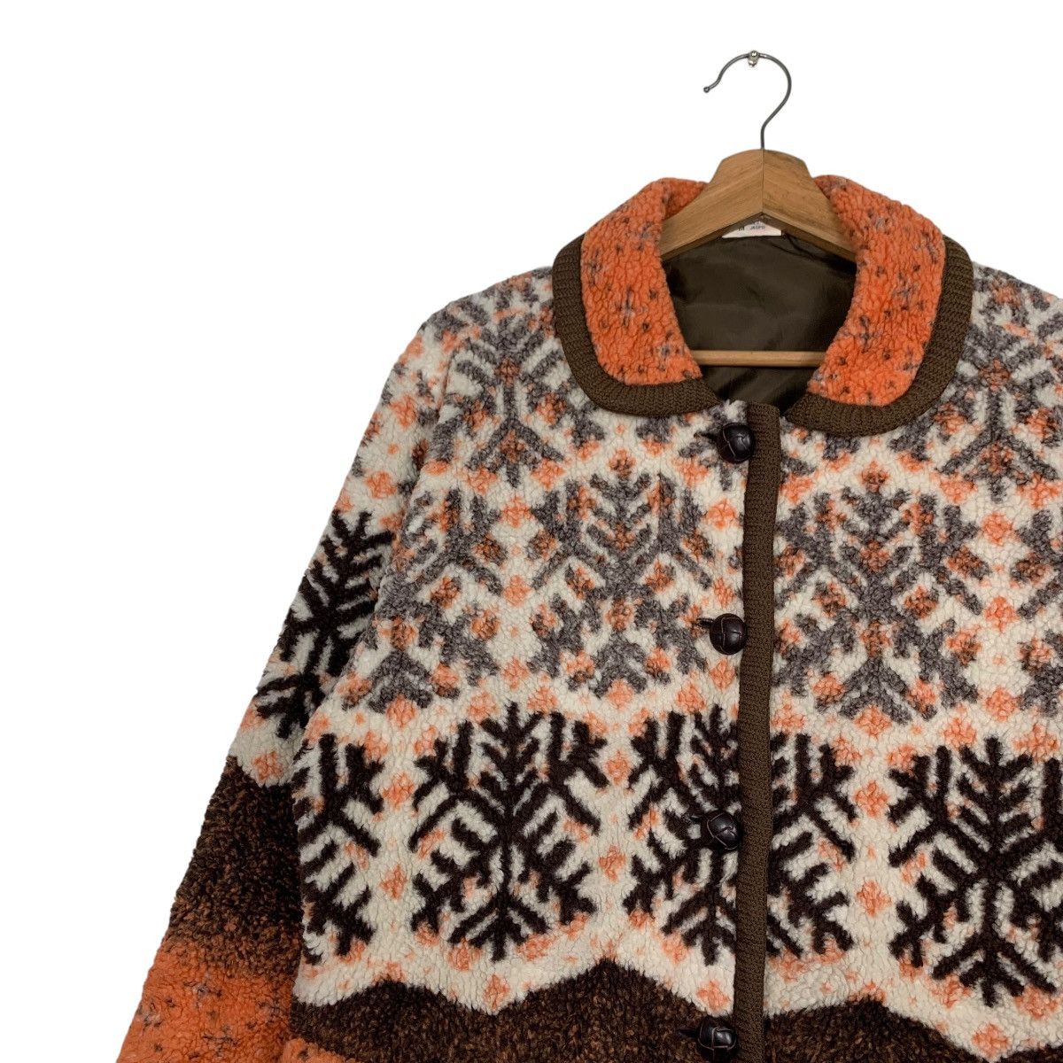 Ellesse Vintage 90s ELLESSE Snowflake Polar Fleece Jacket #2793-C126 Size M / US 6-8 / IT 42-44 - 3 Thumbnail