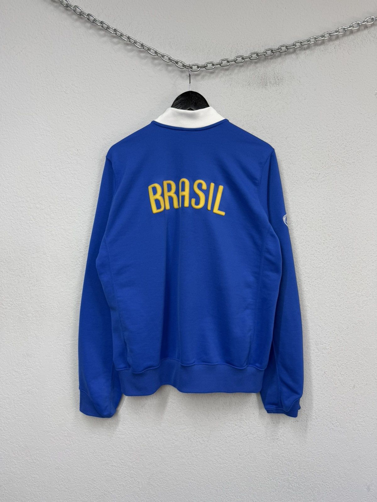 Nike Vintage Nike Brazil 90’s Track Jacket Big Logo Brasil Y2K Size US L / EU 52-54 / 3 - 7 Thumbnail