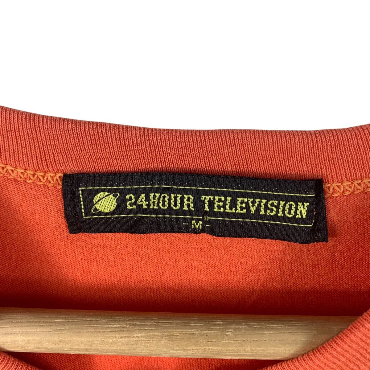 Anime × Japanese Brand × Vintage Vintage 24 HOURS TELEVISION X STUDIO GHIBLI orange tee Size US M / EU 48-50 / 2 - 3 Thumbnail