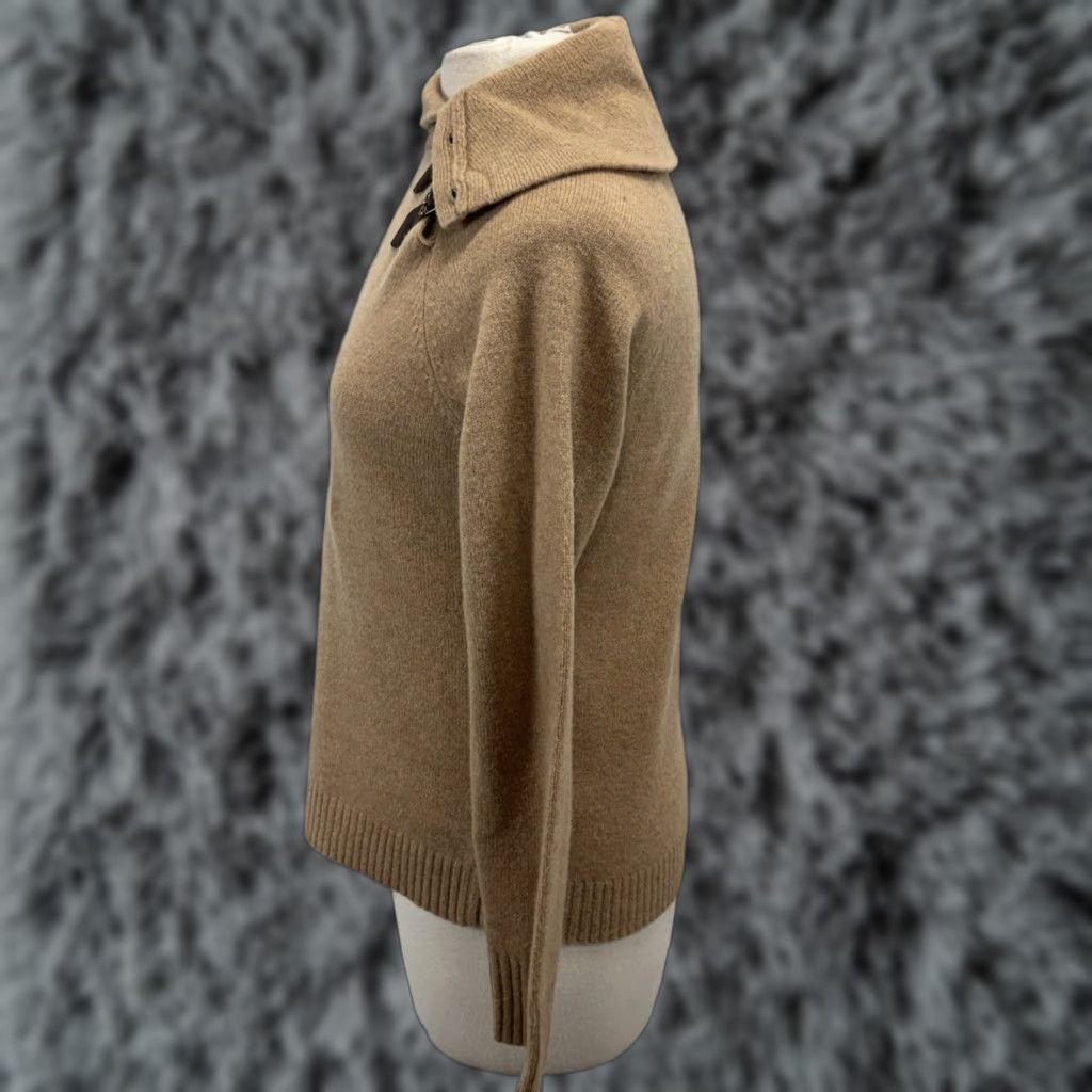 Ralph Lauren VINTAGE Lauren Ralph Lauren Lambswool Sweater Women Large Camel Buckles Old Money Preppy Size L / US 10 / IT 46 - 1 Thumbnail