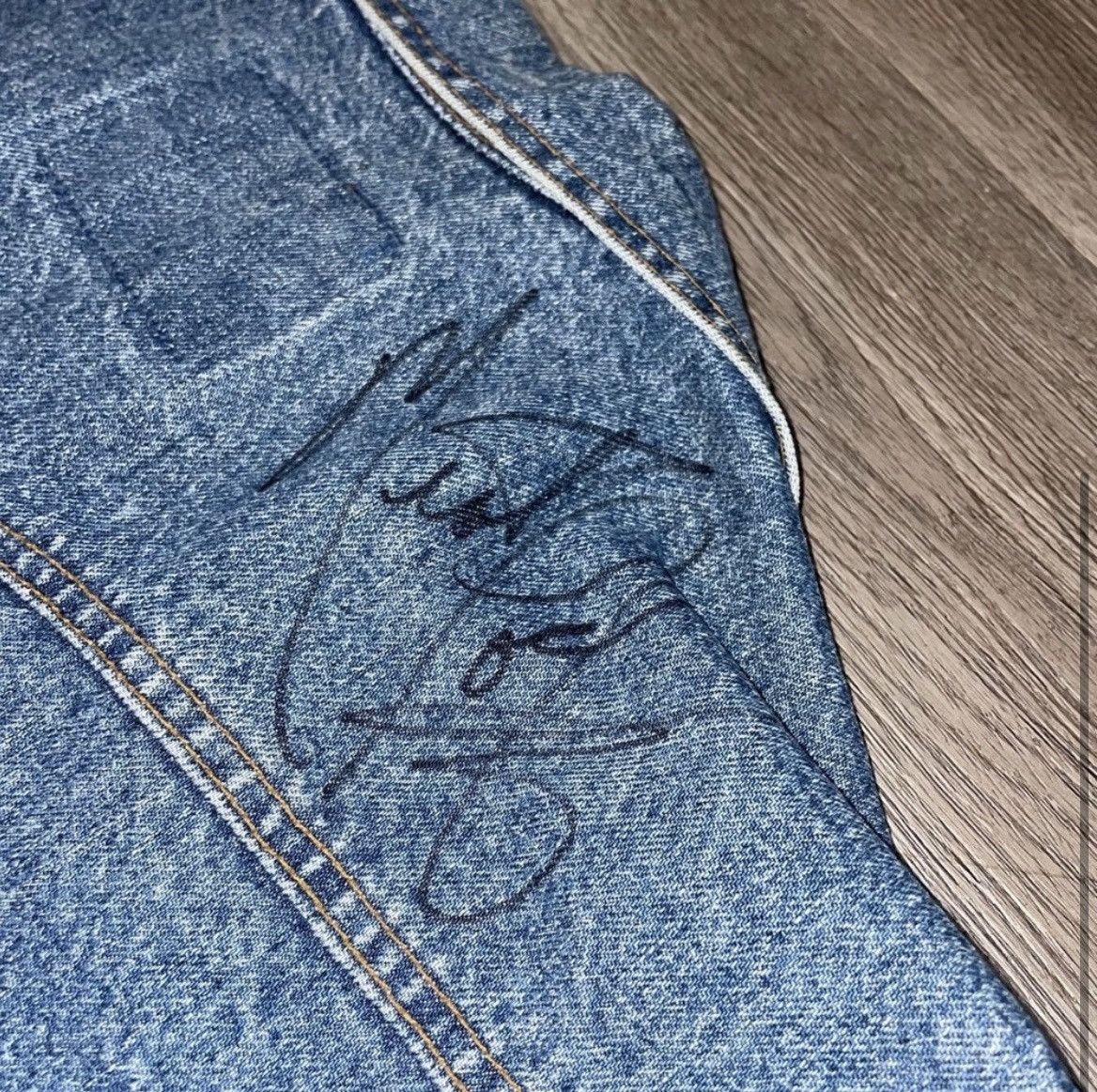 Band Tees × Levi's × Levi's Vintage Clothing 1993 Signed Meatloaf Levi’s Jacket Size US XL / EU 56 / 4 - 4 Thumbnail