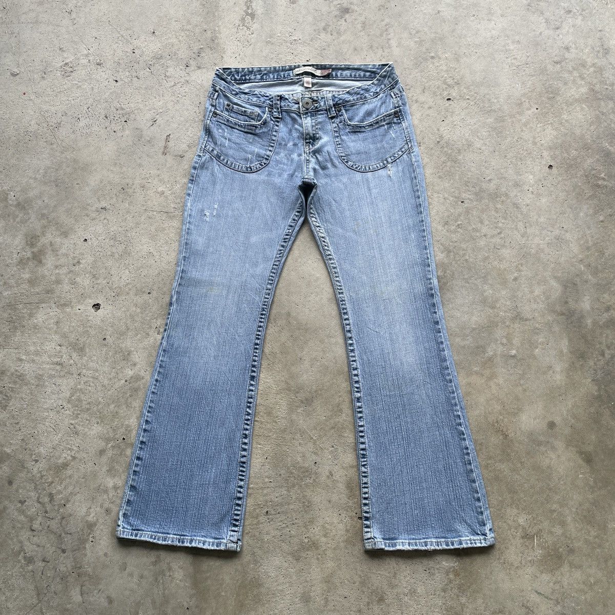 Japanese Brand Vintage Japanese Faded FLARE Denim BOOTCUT Jeans Pants W32 Size US 32 / EU 48 - 2 Thumbnail