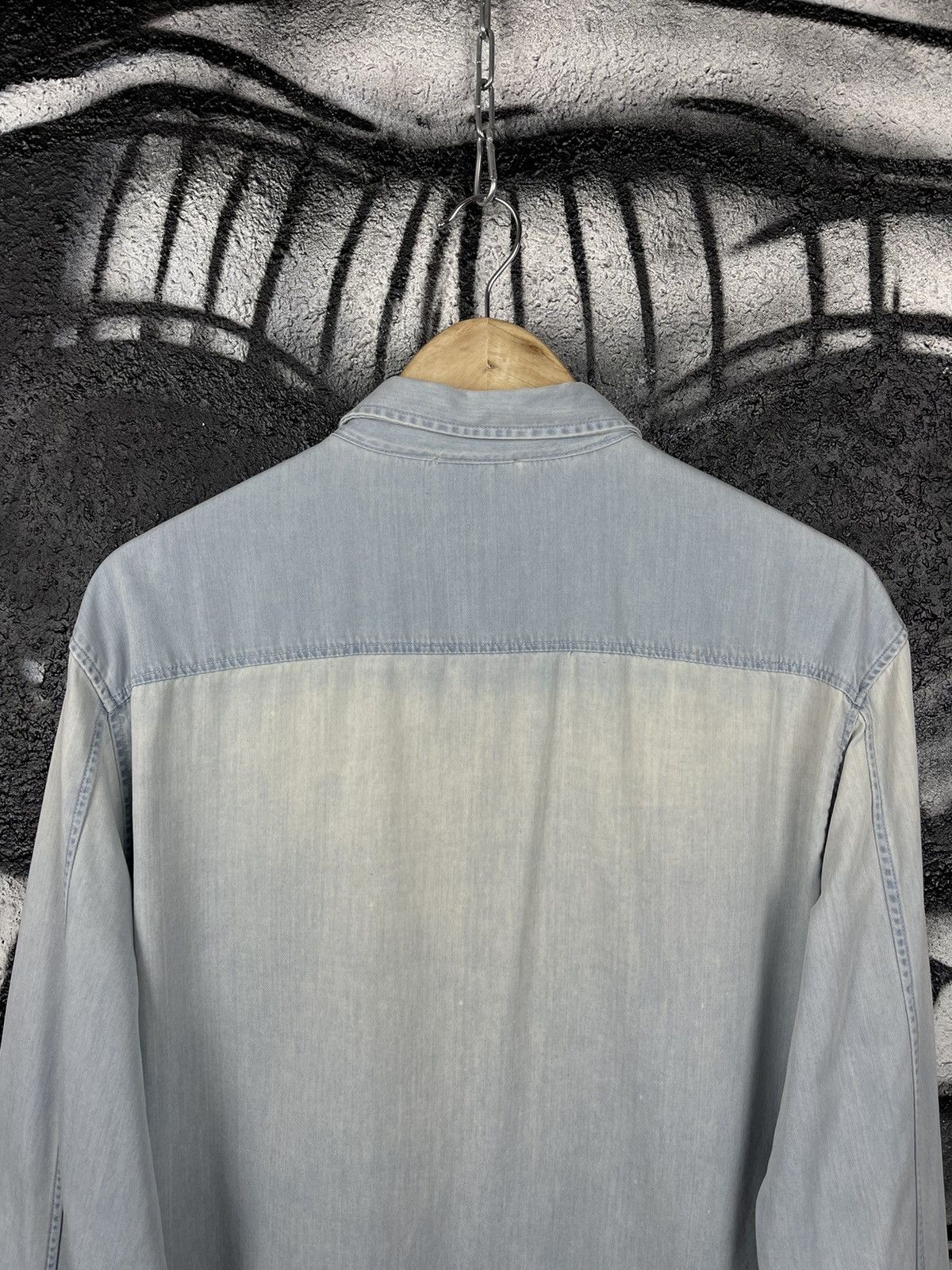 Cos × Designer COS Washed Blue Designed Shirt Button Up Men’s Size L Size US L / EU 52-54 / 3 - 9 Thumbnail
