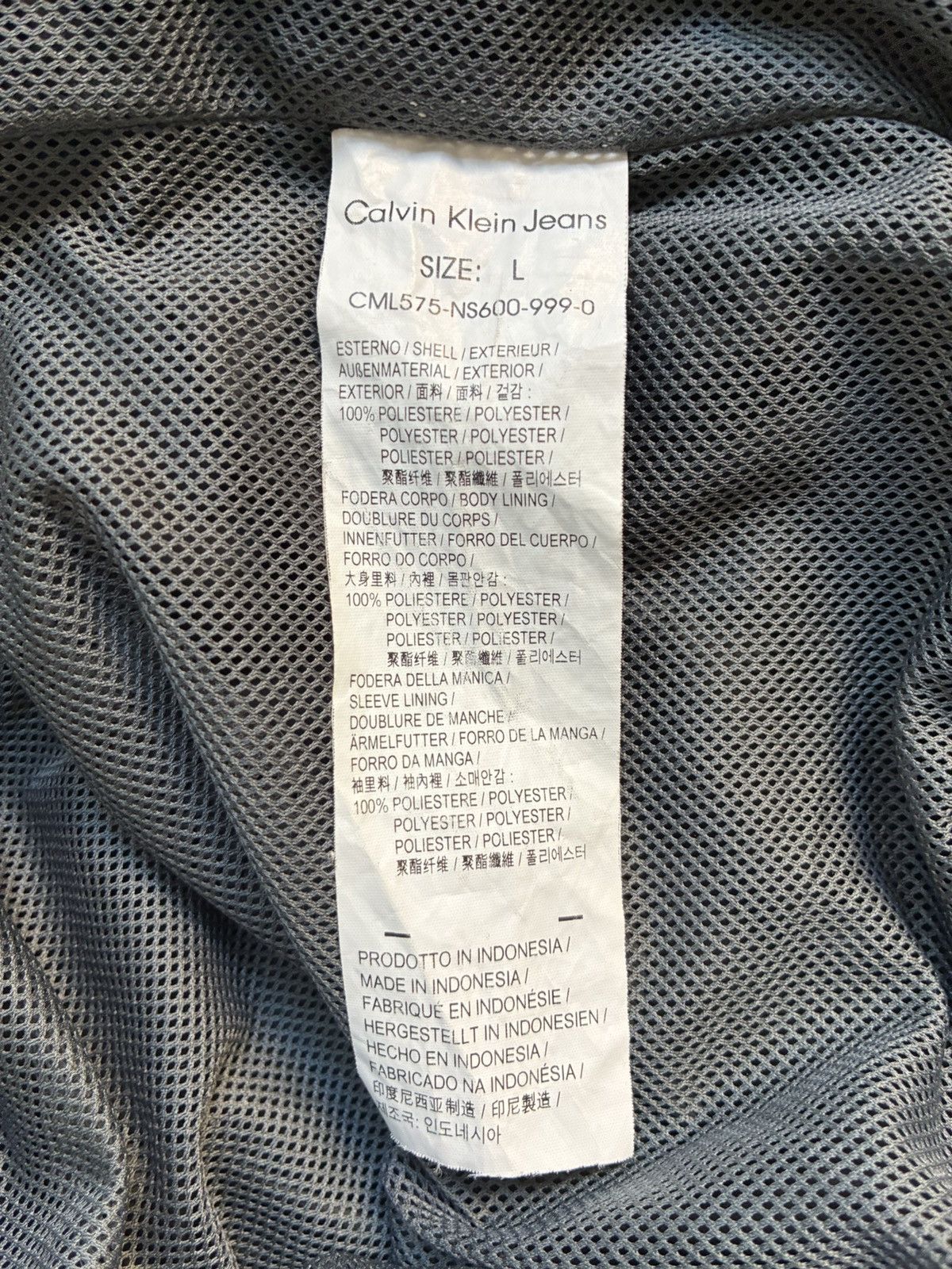 Calvin Klein Calvin Klein Black Windbreaker Jacket Size US L / EU 52-54 / 3 - 8 Thumbnail
