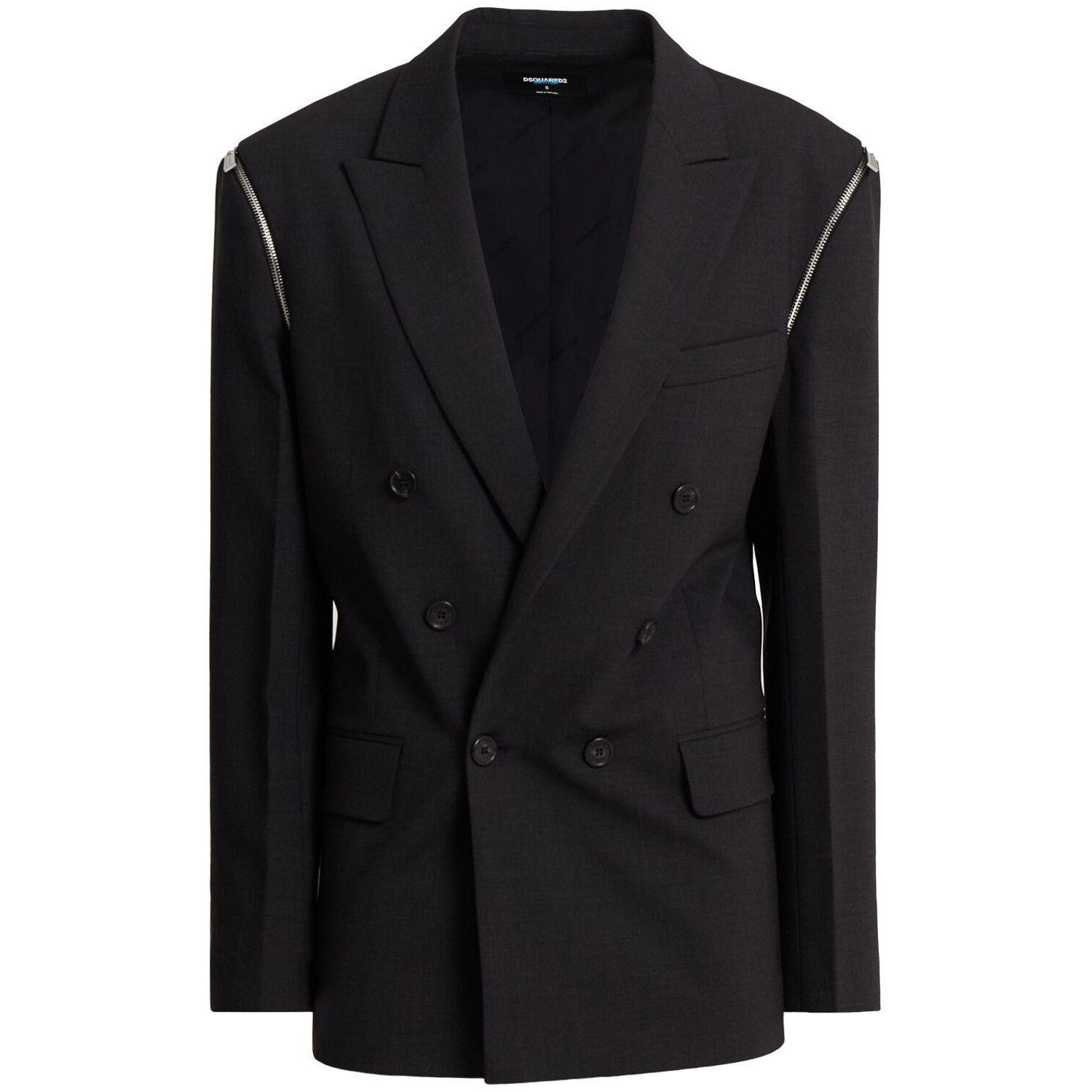 Dsquared2 DSQUARED2 Black Cut Out Blazer Jacket New & Authentic (Women Size L / US 10 / IT 46 - 1 Preview