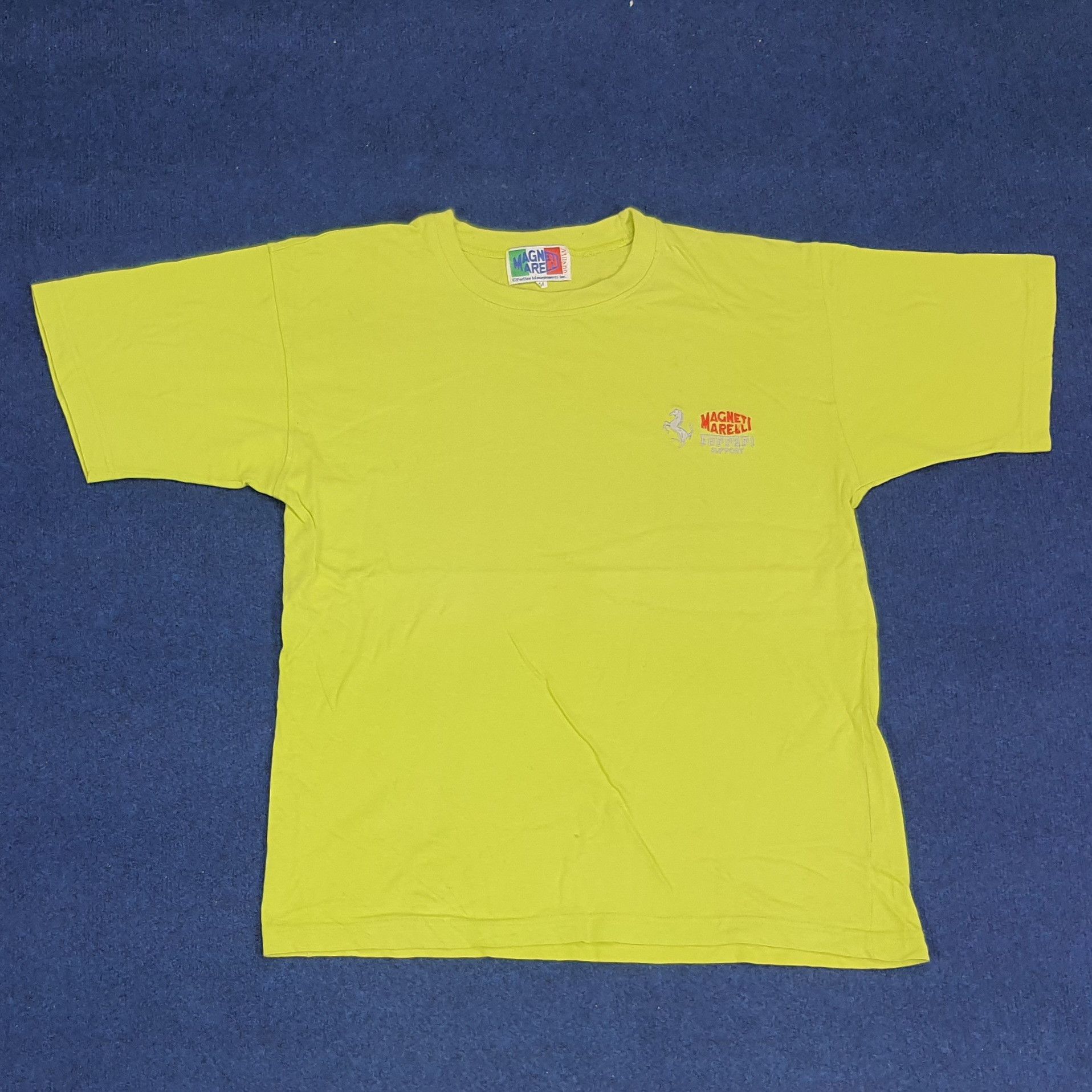 Ferrari × Vintage Vintage Magneti Marelli FERRARI Support Tshirt Size US L / EU 52-54 / 3 - 1 Thumbnail