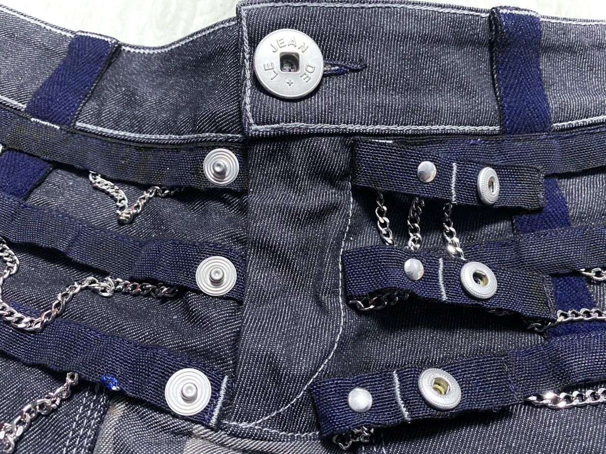 Japanese Brand Marithe Francois Girbaud M+FG Multicolor Chains Straps Skirt Size 28" / US 6 / IT 42 - 13 Thumbnail