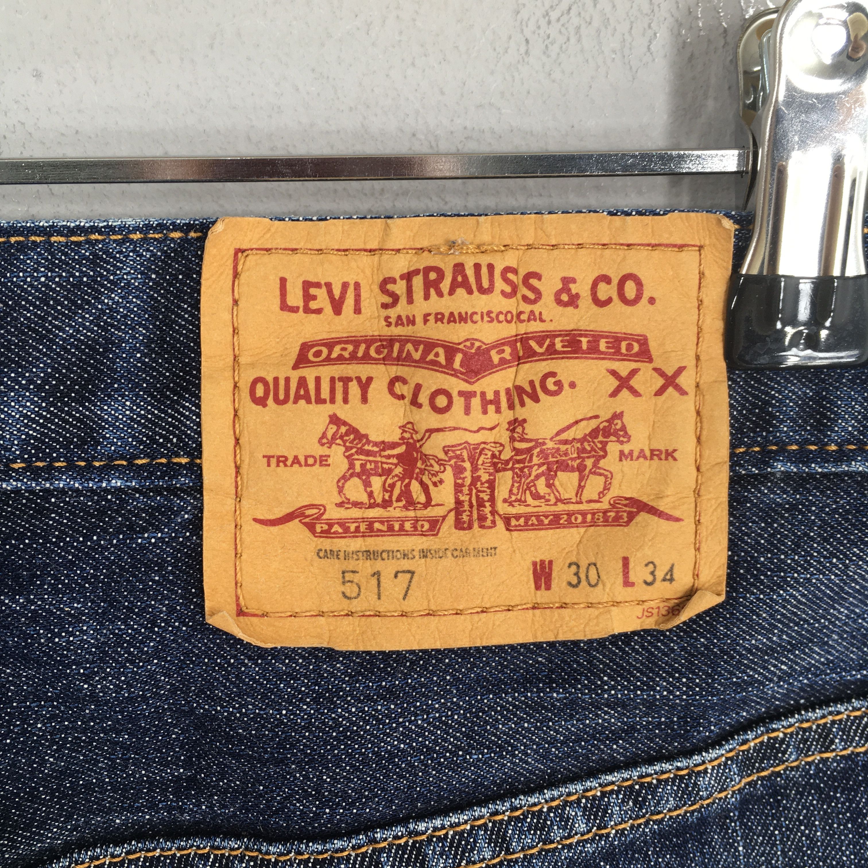Levi's Size 28x28.5 Vintage Levi's 517 Bootcut Flare Jeans S794 Size US 28 / EU 44 - 11 Thumbnail