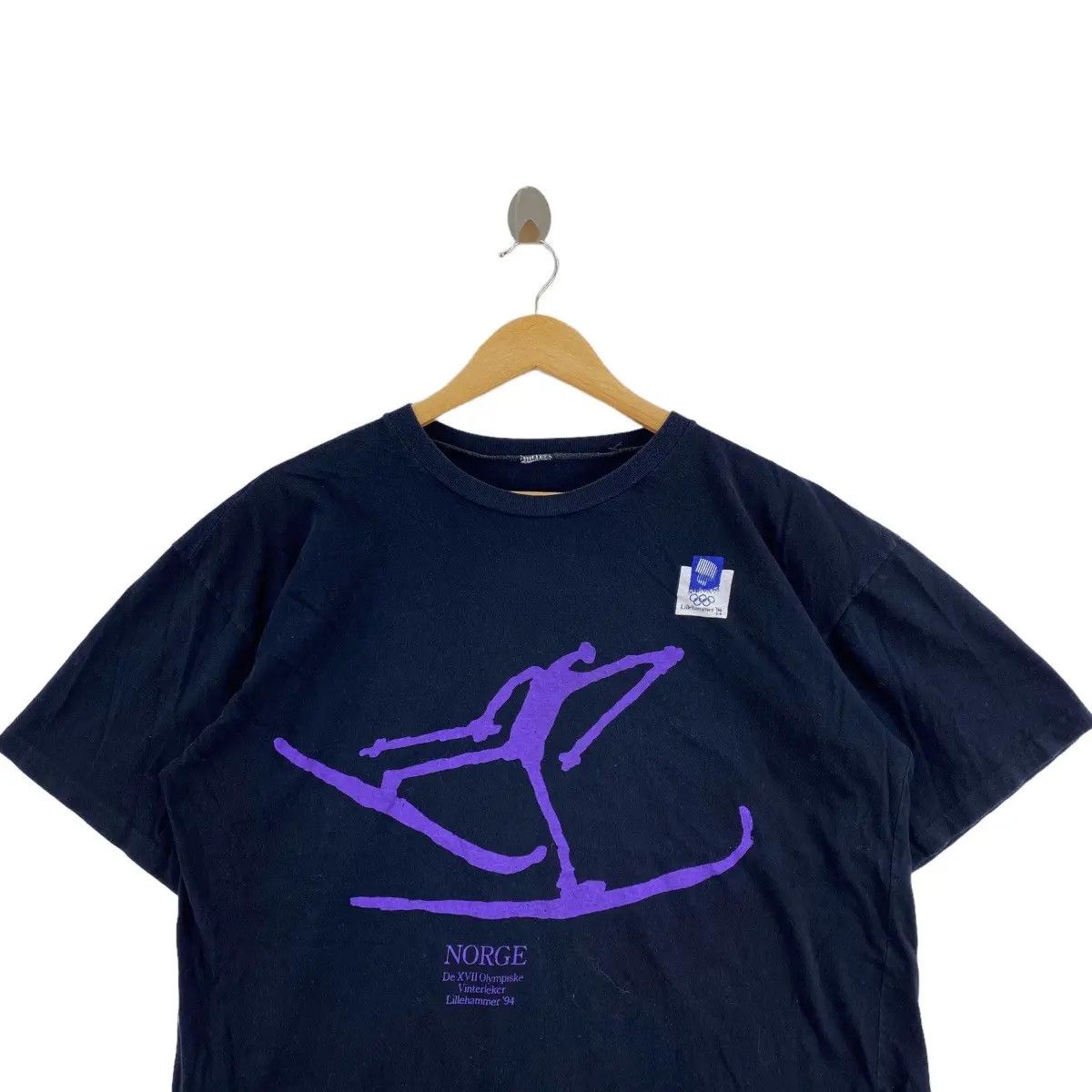 Vintage Vintage 1994 OLYMPIC WINTER LILLEHAMMER Tee Shirt Top Dali Size M / US 6-8 / IT 42-44 - 3 Thumbnail