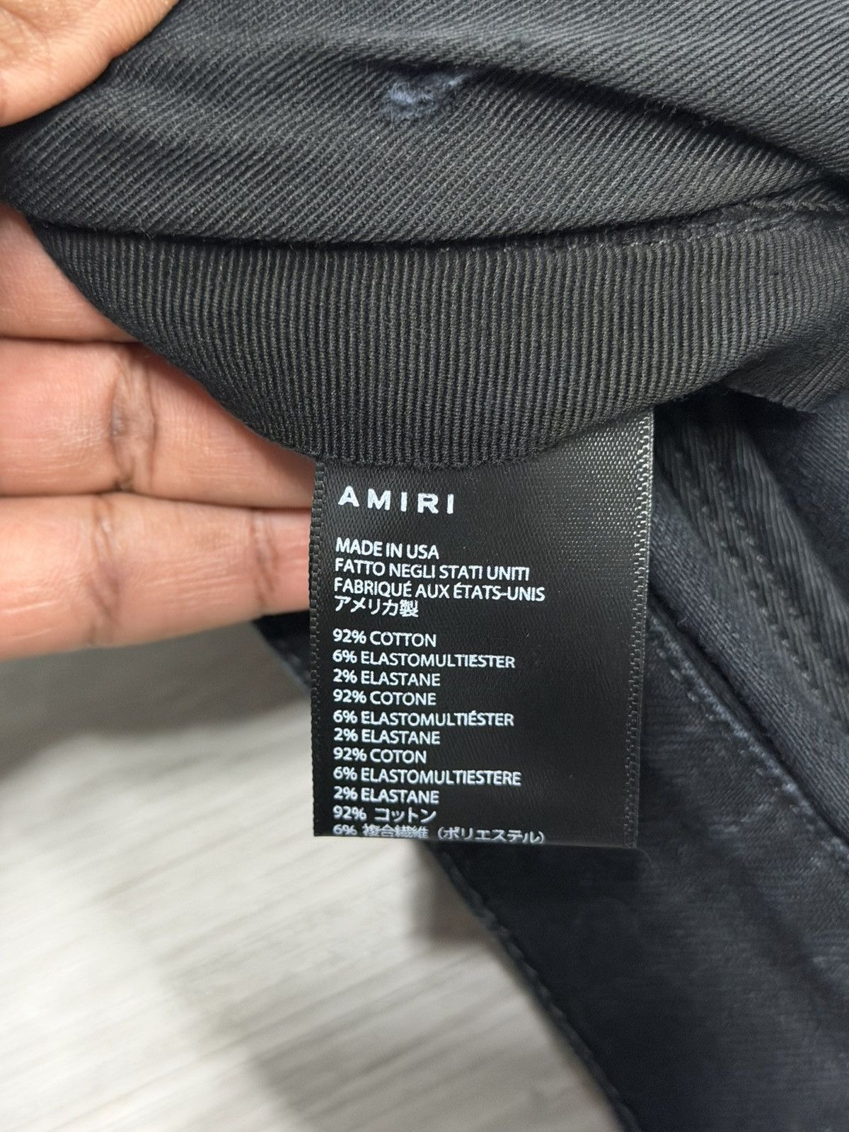 Amiri Thrasher Plus Aged Black Jeans