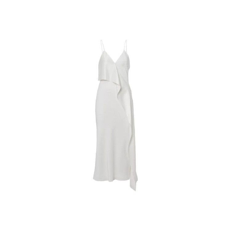Burberry Burberry Silk Ruffle Midi Dress UK 10 Size M / US 6-8 / IT 42-44 - 1 Thumbnail