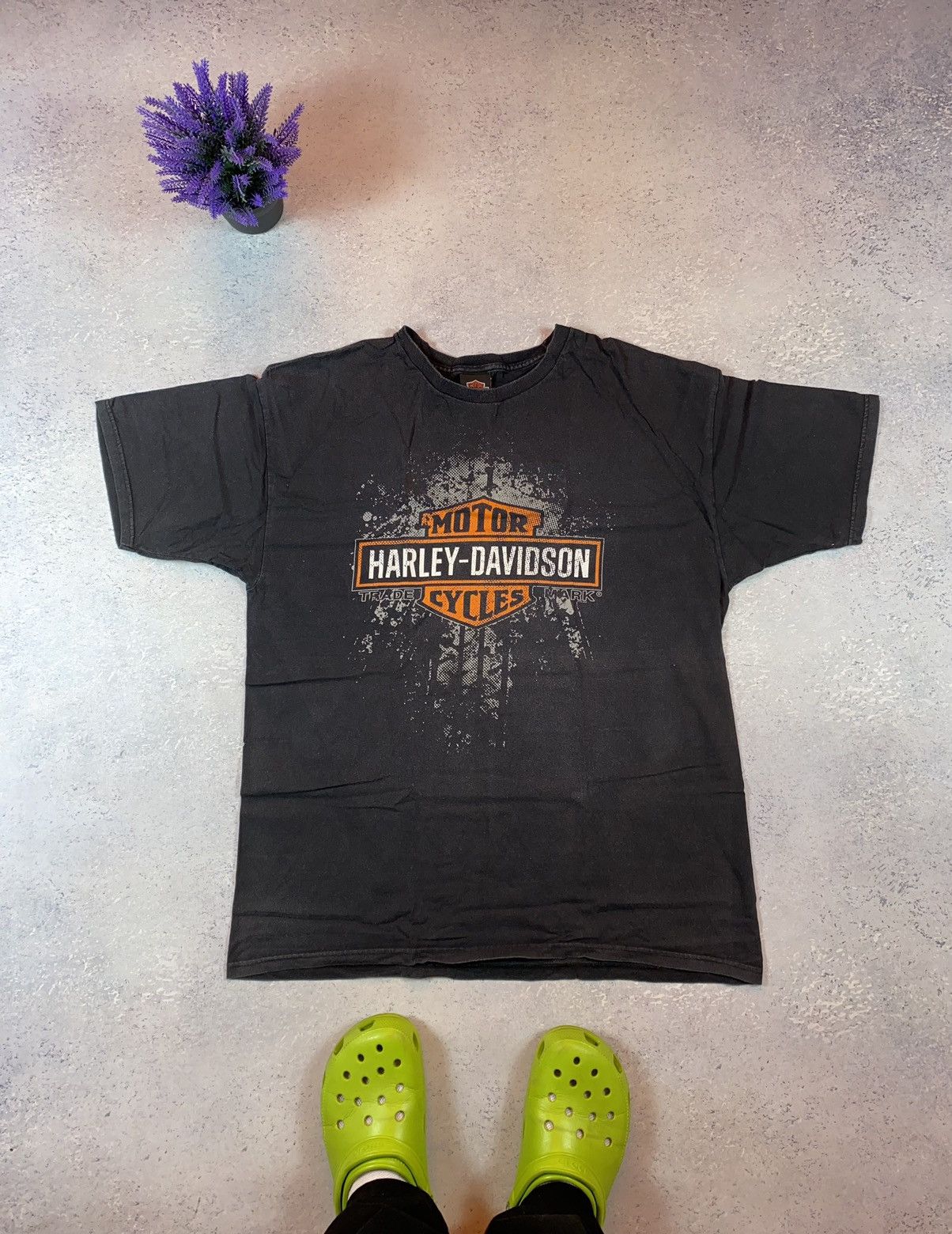 Harley Davidson × Vintage Vintage Harley Davidson Men’s Black T-shirt With Logo 2009 Size US XL / EU 56 / 4 - 2 Thumbnail
