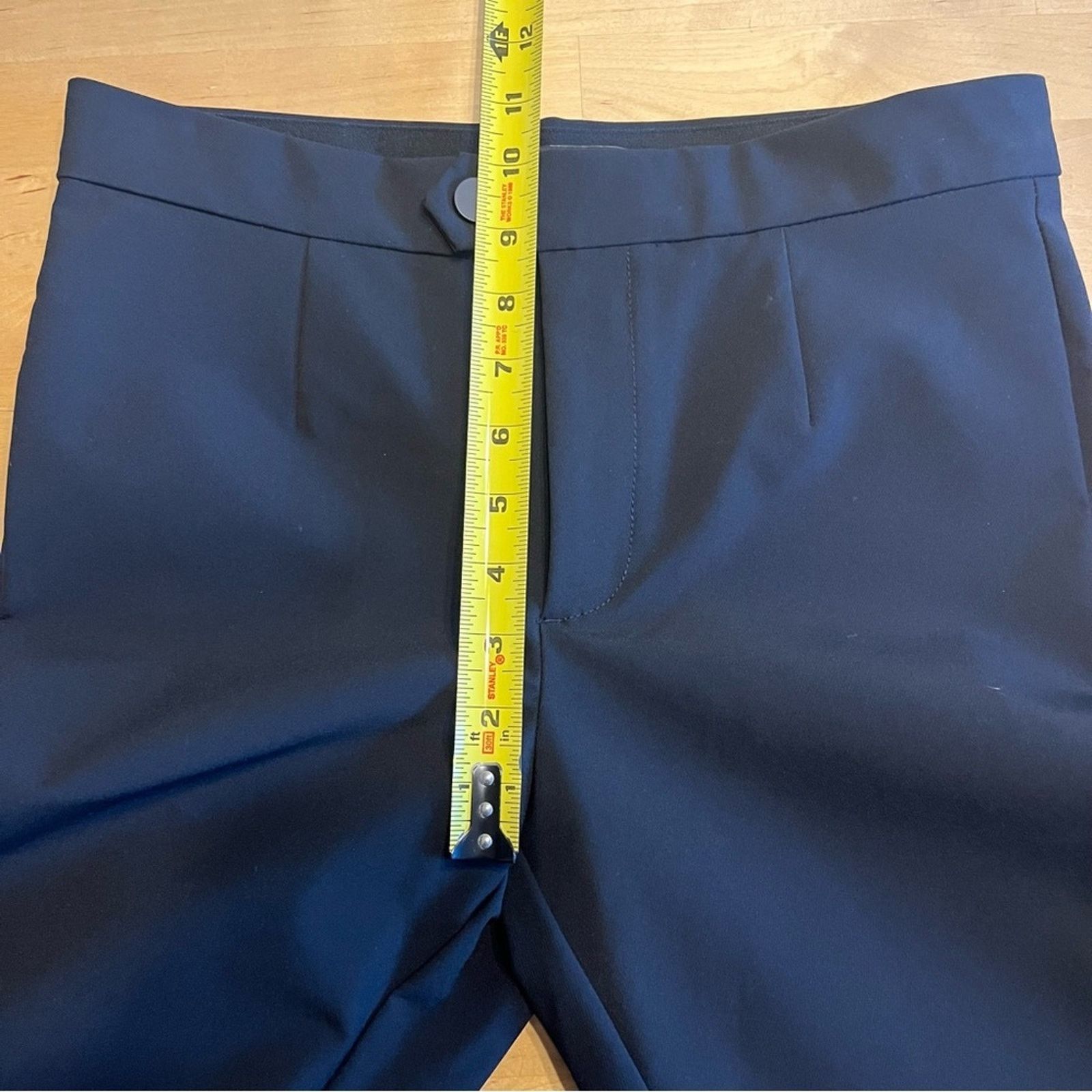 Banana Republic Banana Republic Black Straight Leg Dress Pants Size 6L Size 28" / US 6 / IT 42 - 7 Thumbnail