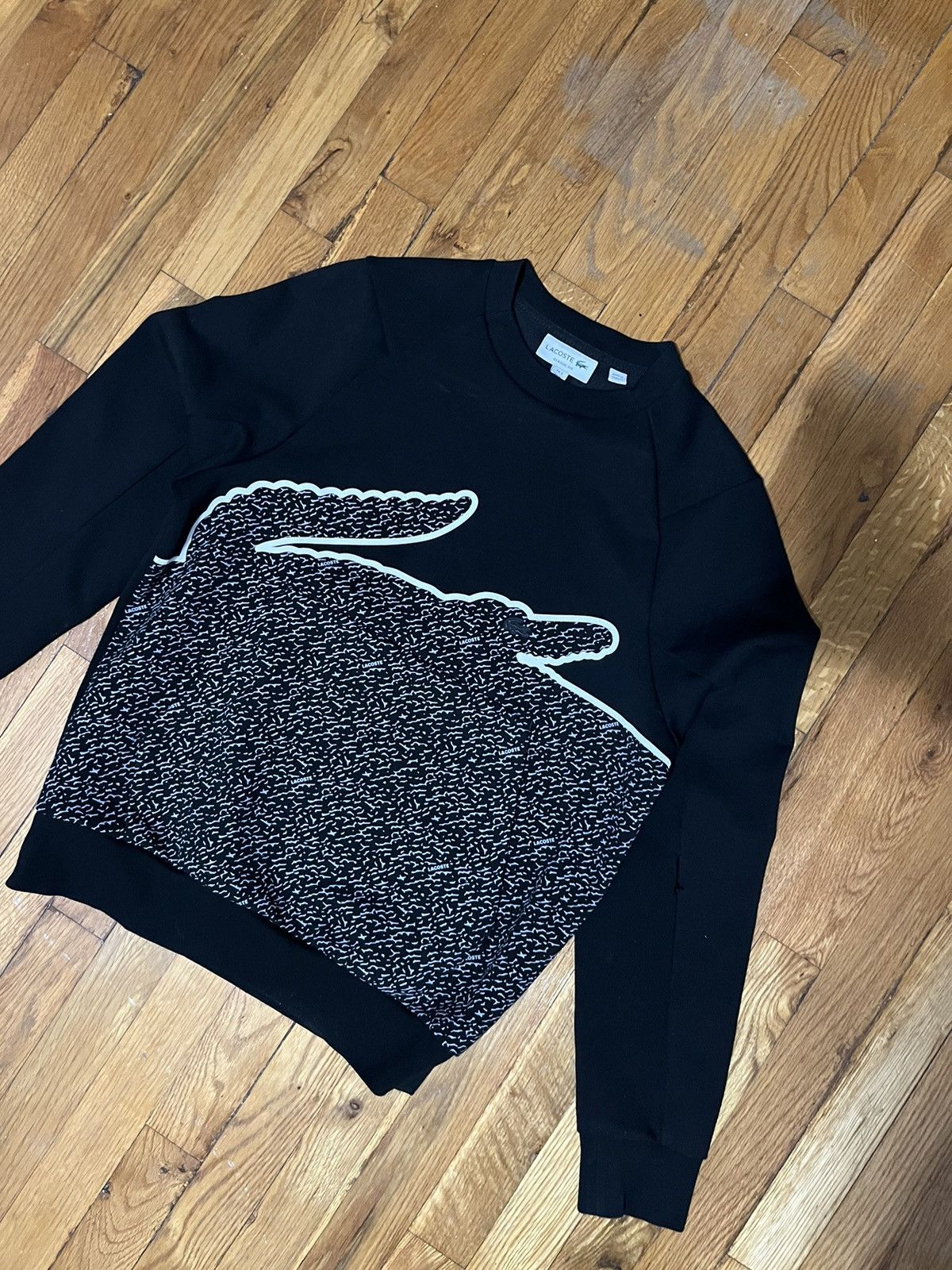 Men’s Crew Neck top Oversized Crocodile Cotton Blend Sweatshirt