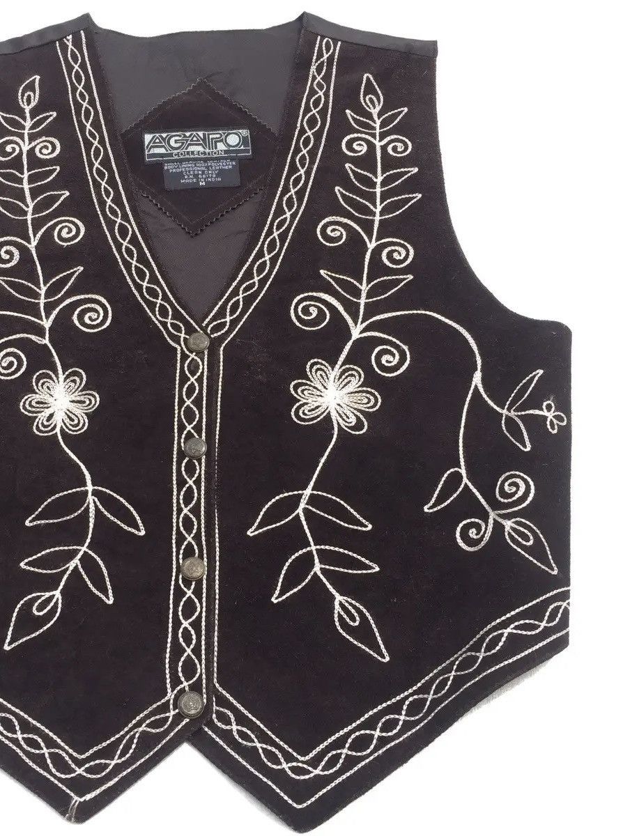 Hysteric Glamour × Japanese Brand Vintage Vest Leather Agapo Collection Made in India Size US M / EU 48-50 / 2 - 3 Thumbnail
