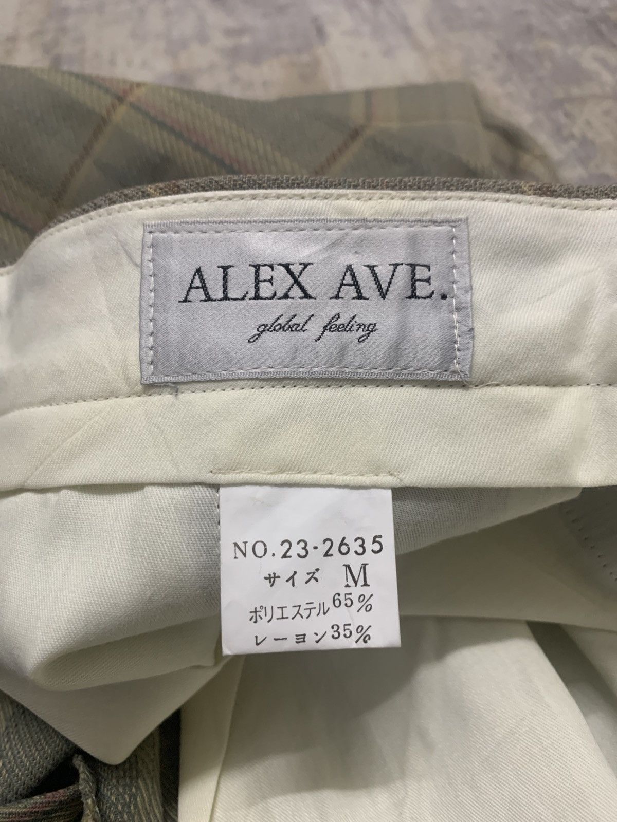 Vintage Vintage Japanese Alex Ave Wool Checkered Pants Size US 30 / EU 46 - 9 Thumbnail