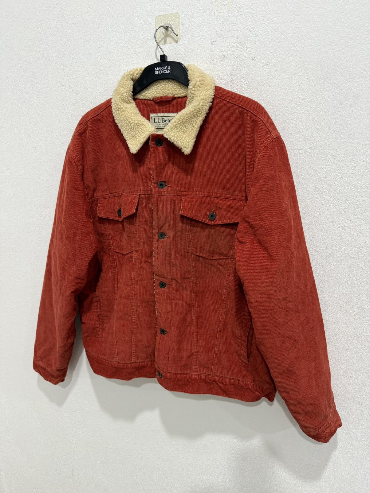 L.L. Bean LL BEAN Corduroy Jacket Type 3 Style Sherpa Inner Rare Size US L / EU 52-54 / 3 - 3 Thumbnail