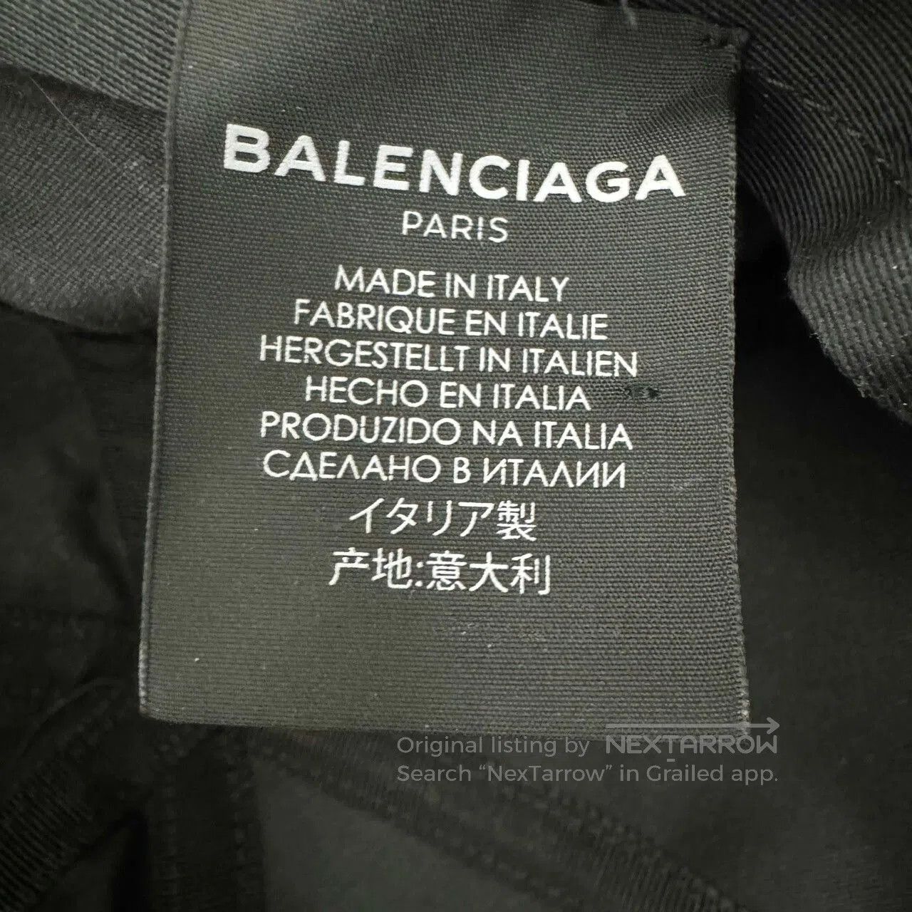 Balenciaga Balenciaga Black Logo Baseball Cap Size L. Size ONE SIZE - 3 Thumbnail