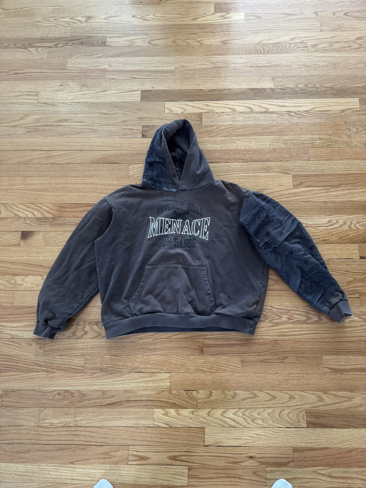 Menace Menace Beverly Hills Gun Range Brown Bandana Hoodie Size US M / EU 48-50 / 2 - 1 Thumbnail