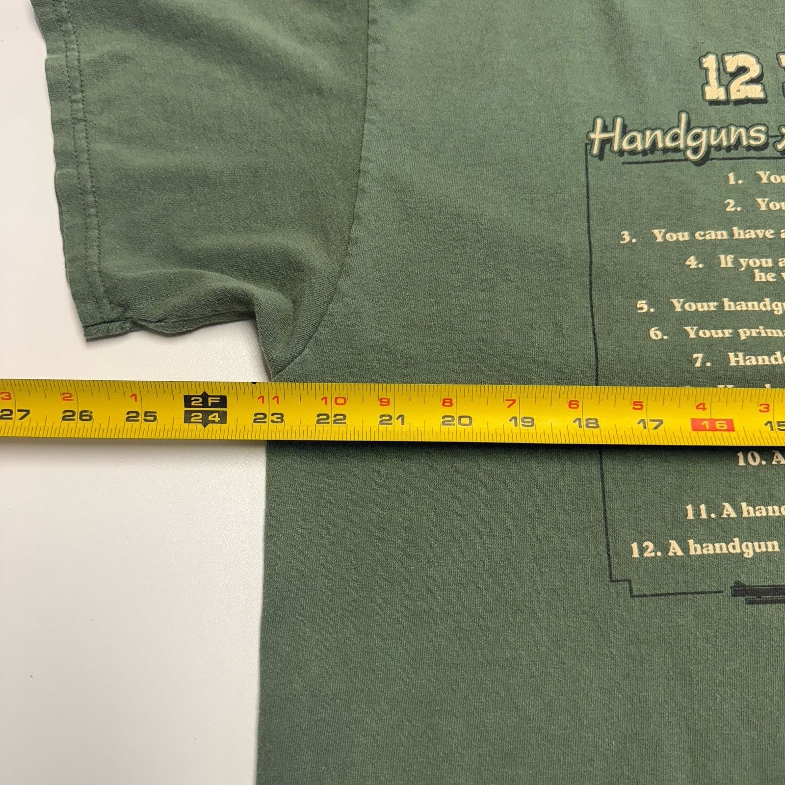 Vintage Vintage Y2K Funny Guns Wife T Shirt Mens XL Green Size US XL / EU 56 / 4 - 10 Thumbnail