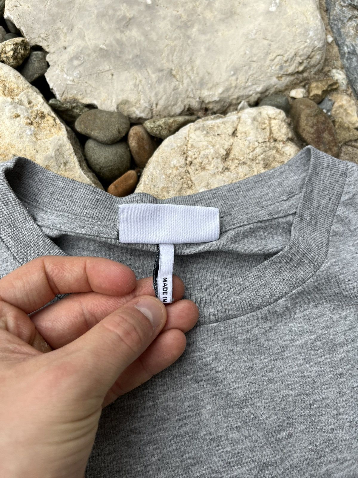 Designer × Ganni Ganni Software basic small chest logo grey tee t-shirt Size S / US 4 / IT 40 - 13 Thumbnail