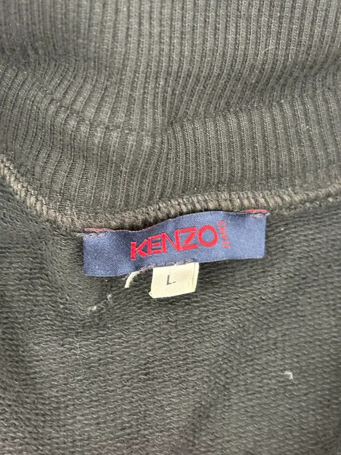 Kenzo Kenzo Asymmetrical Buttoned Light Black Jacket Size US M / EU 48-50 / 2 - 9 Thumbnail