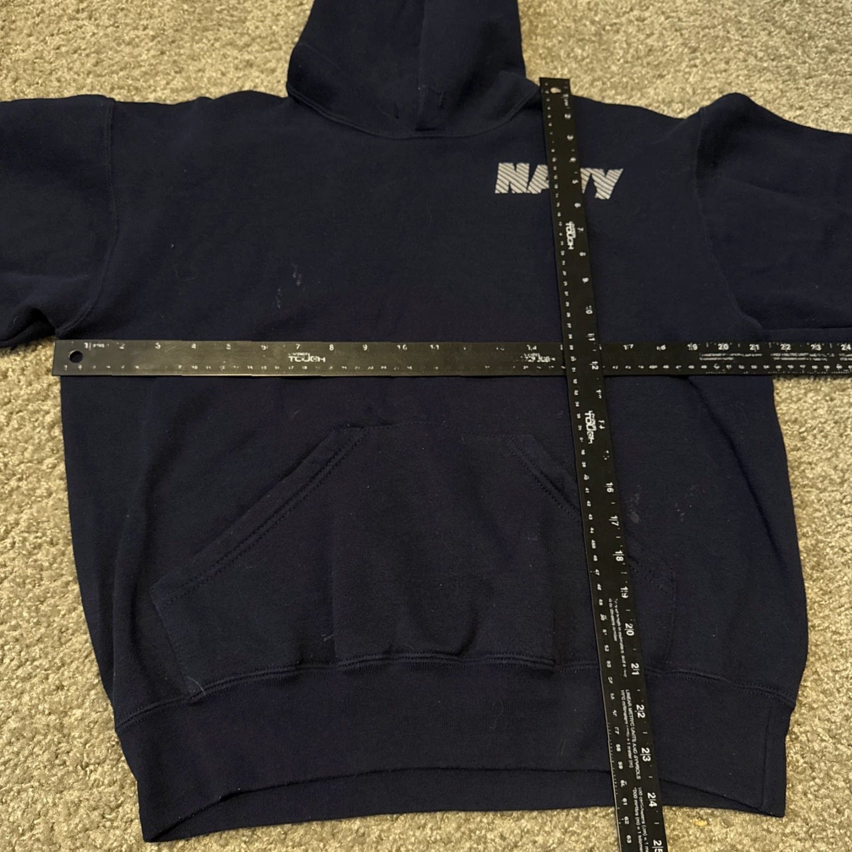Vintage VINTAGE U.S. Navy Military Blue Hoodie Sweatshirt M Men USA Made 3M Size US M / EU 48-50 / 2 - 7 Thumbnail