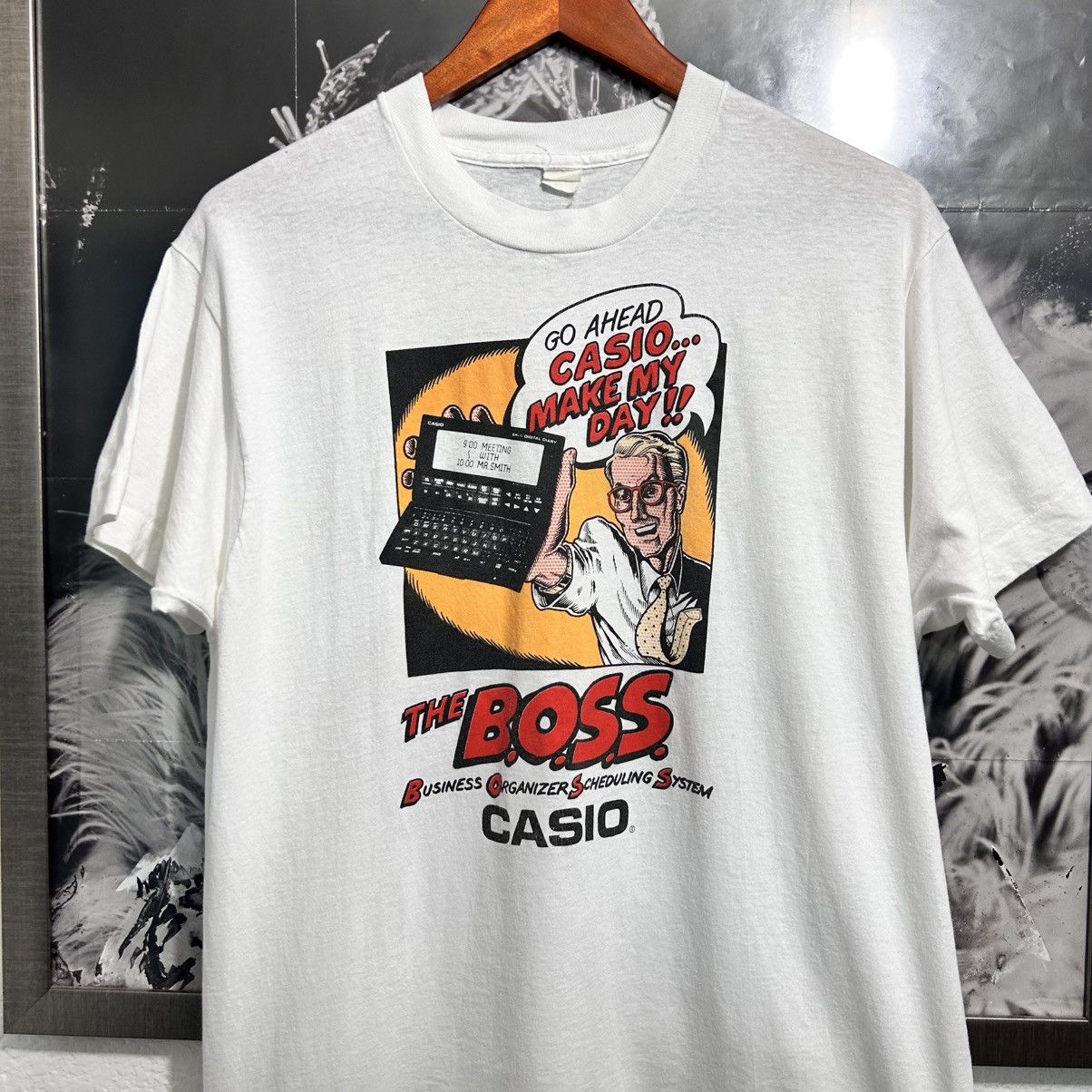 Casio × Vintage THE B.O.S.S. CASIO COMIC VINTAGE SHIRT RARE Size US XL / EU 56 / 4 - 2 Thumbnail