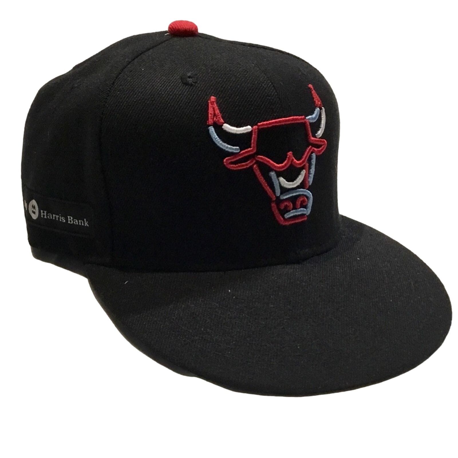 NBA NWOT Black NBA Chicago Bulls Logo Snapback hat Size ONE SIZE - 1 Thumbnail