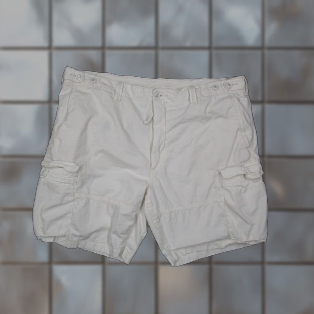 Polo Ralph Lauren VINTAGE Polo Ralph Lauren Mens 40 White Cotton Cargo Shorts Size US L / EU 52-54 / 3 - 1 Thumbnail