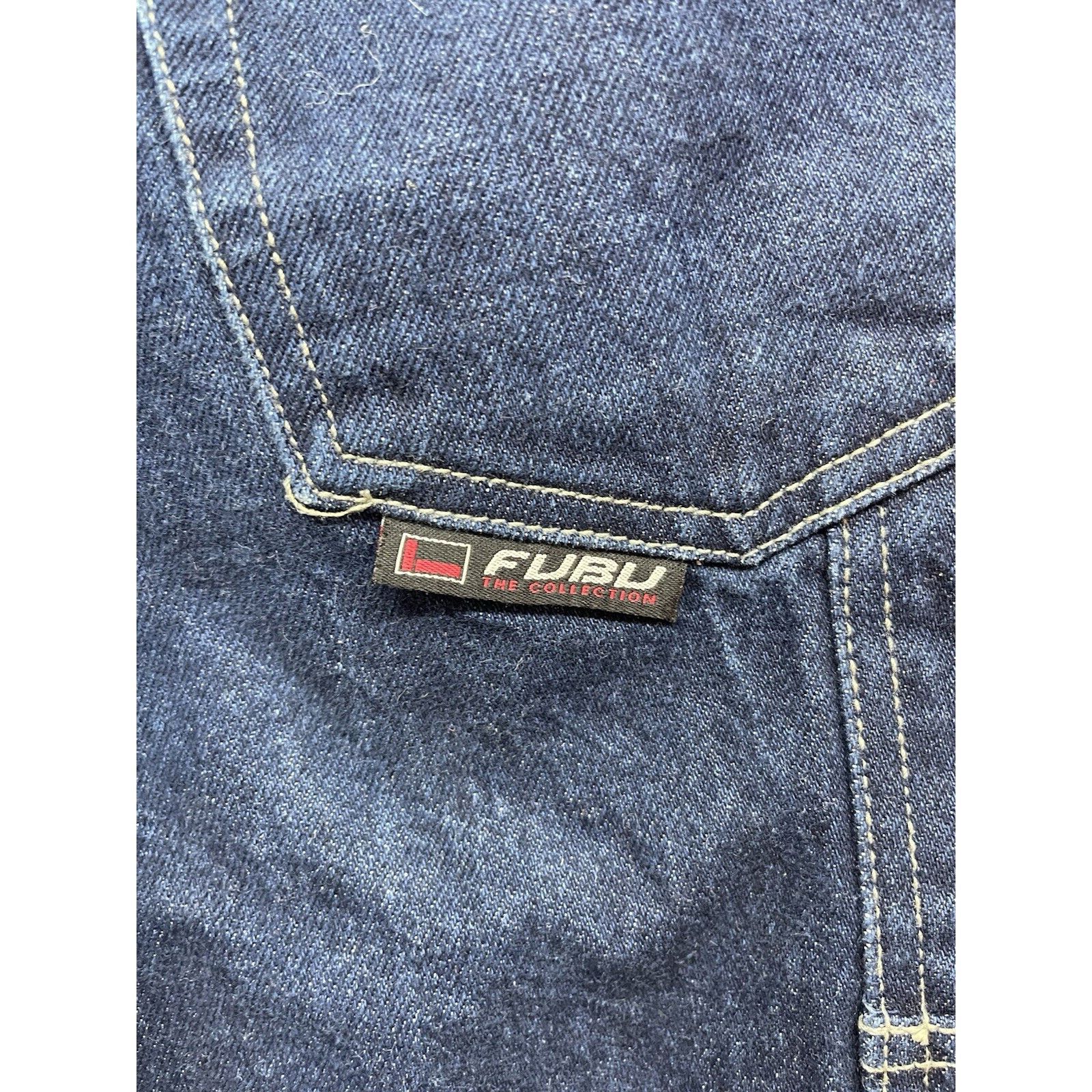 Fubu VTG Y2K Fubu Jeans Carpenter Blue Baggy Faded Hip Hop Size 3 Size US 34 / EU 50 - 5 Thumbnail
