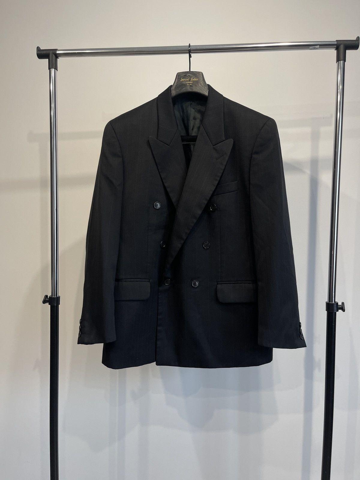 Vintage Vintage HORNE BROTHERS black double-breasted blazer classic Size 40S - 1 Thumbnail