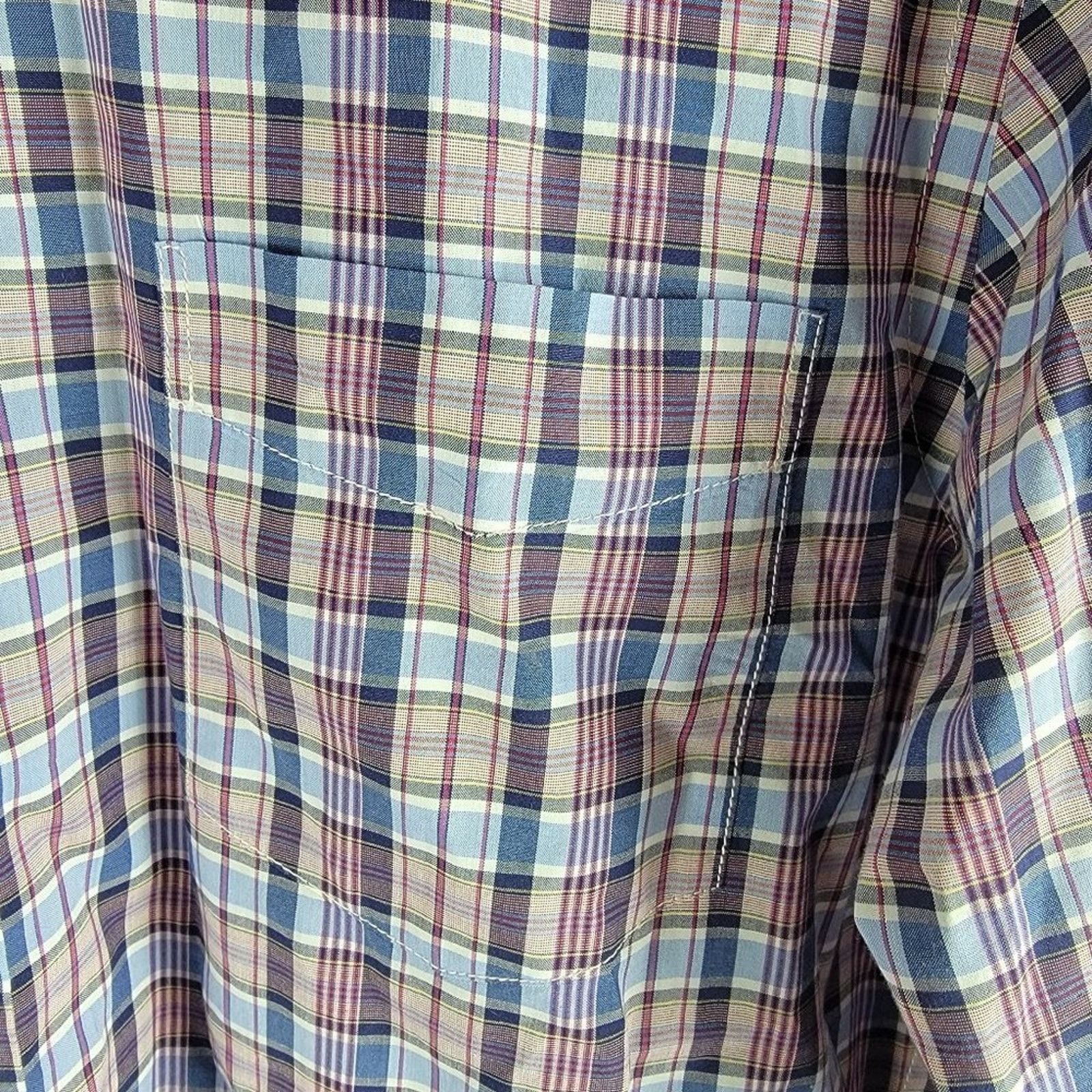 Vince Vince long sleeve button up shirt check pattern pockets Size US M / EU 48-50 / 2 - 6 Thumbnail