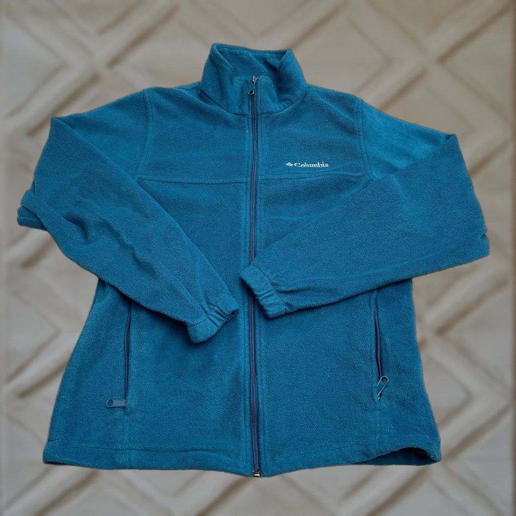 Vintage Columbia Jacket Mens Small Blue Full Zip Fleece Pockets Outdoor Steens Mountain Size US S / EU 44-46 / 1 - 1 Thumbnail