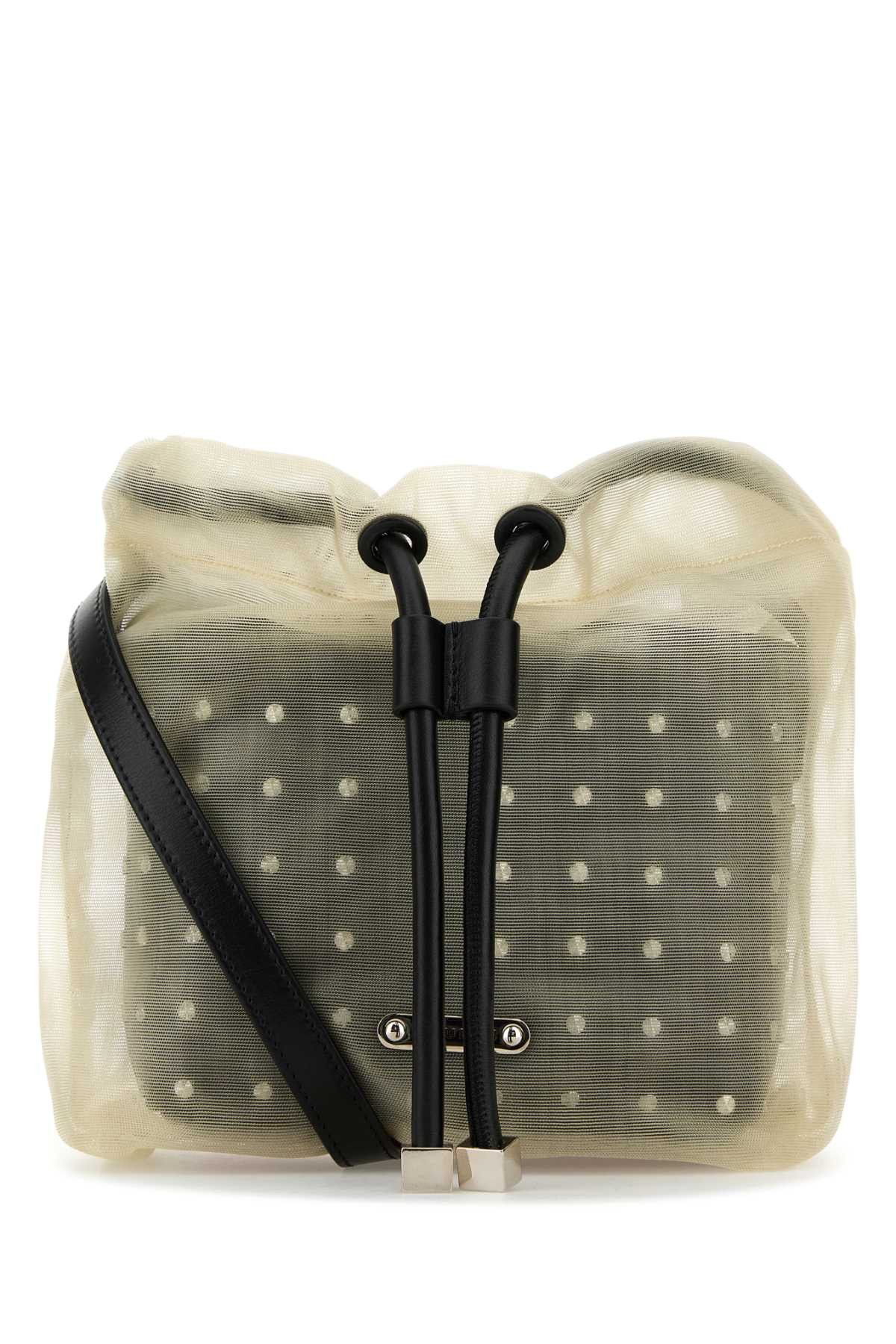Alexander McQueen Two-Tone Leather And Tulle Nebula Crossbody Bag Size ONE SIZE - 1 Thumbnail